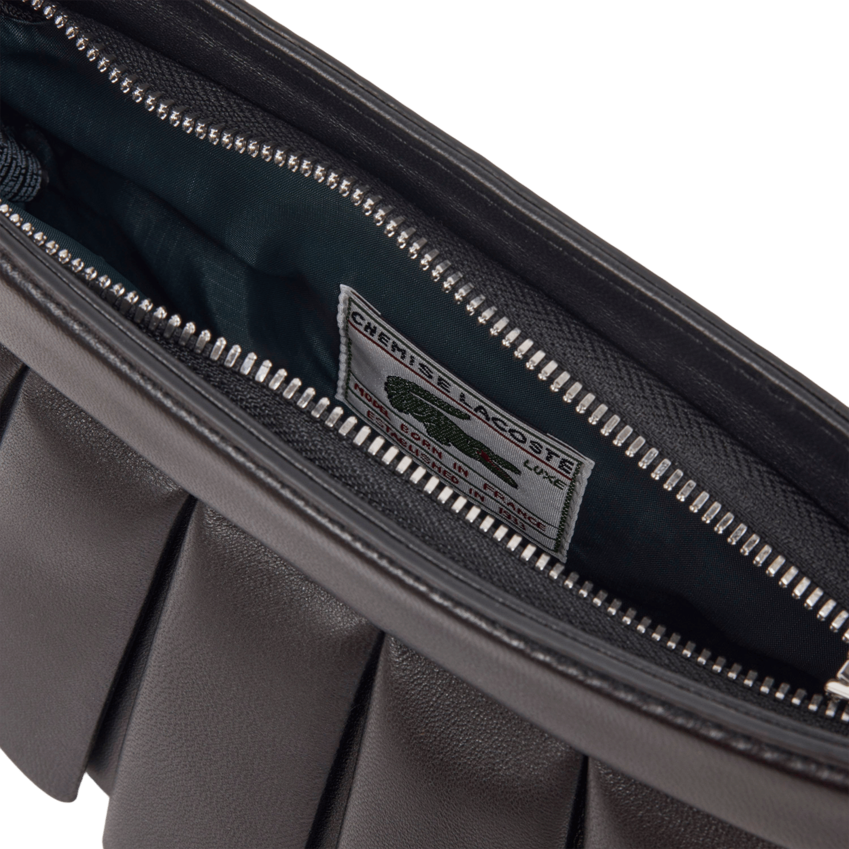 Handtasche H Lenglen aus Leder LACOSTE Schwarz