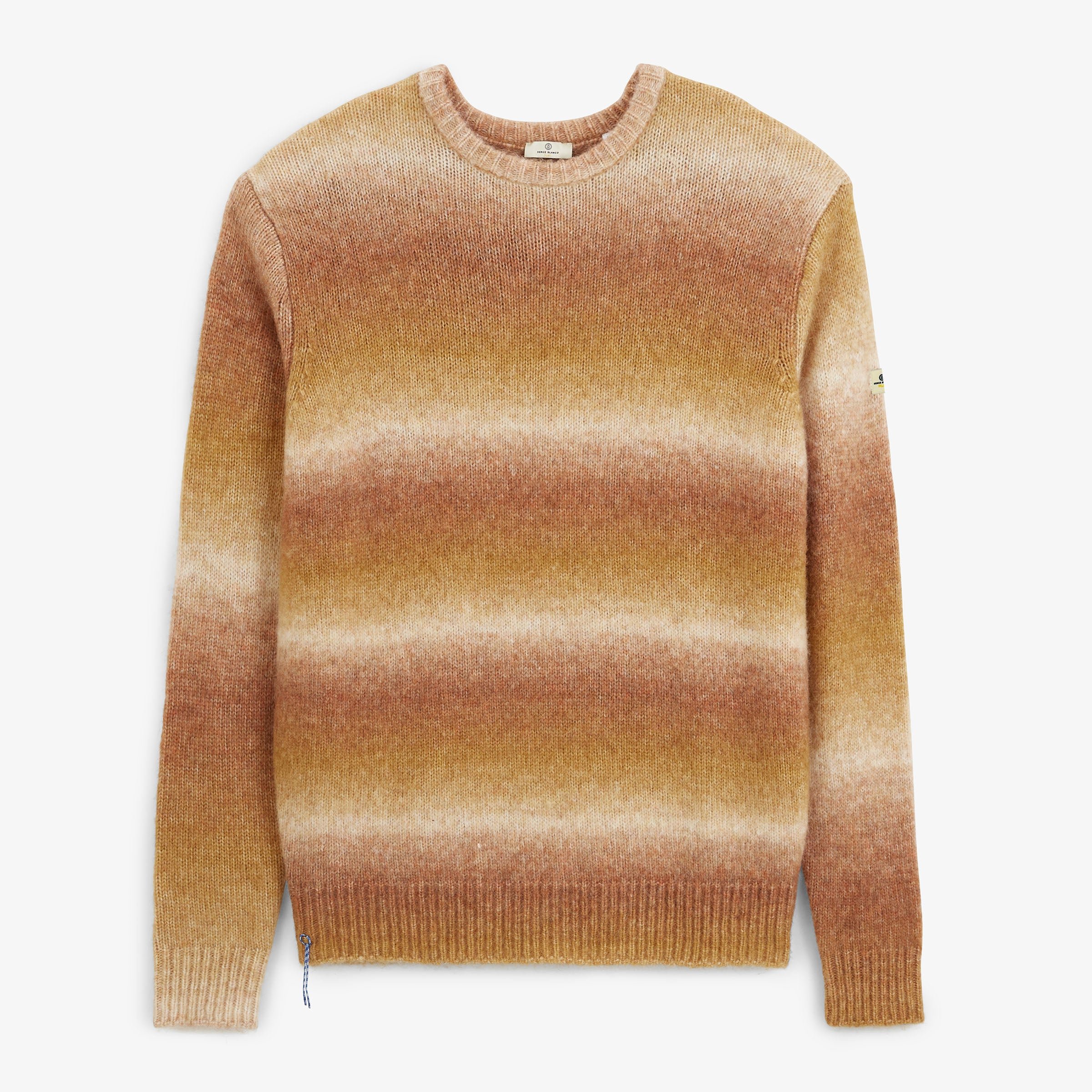 MERLIN caramel gradient crew-neck sweater sbplay SERGE BLANCO Brown
