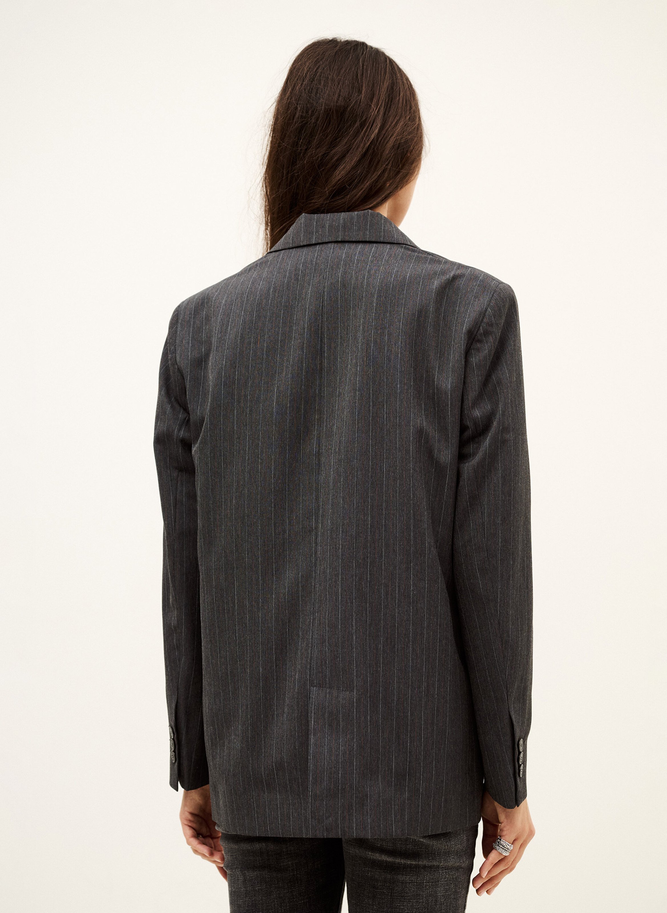 Wool-blend jacket with tailored collar BA&SH Grey