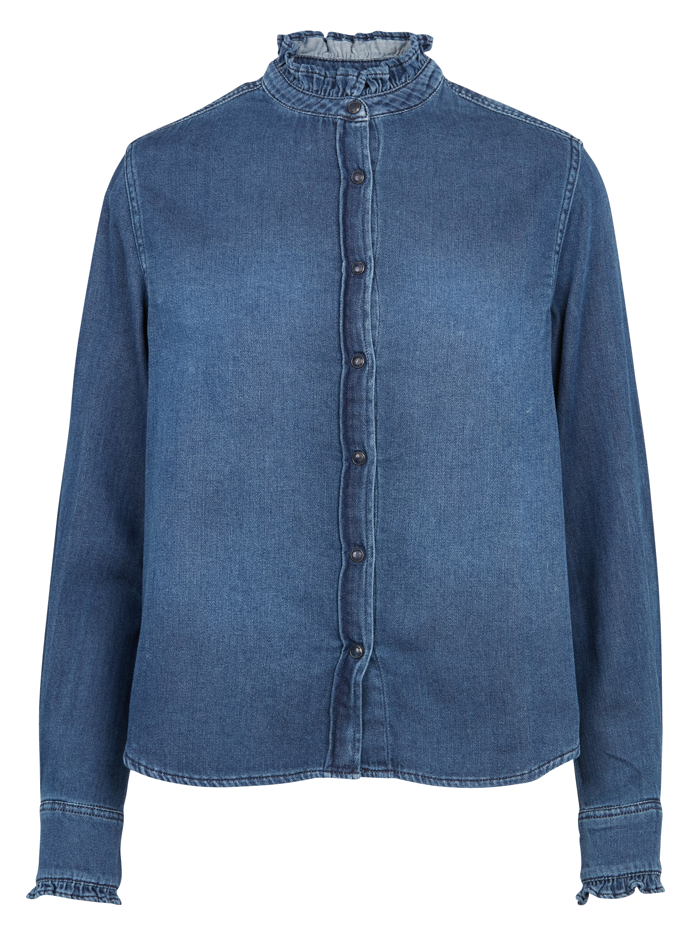 Spijkerblouse met ronde hals ACQUAVERDE Jeans Stone