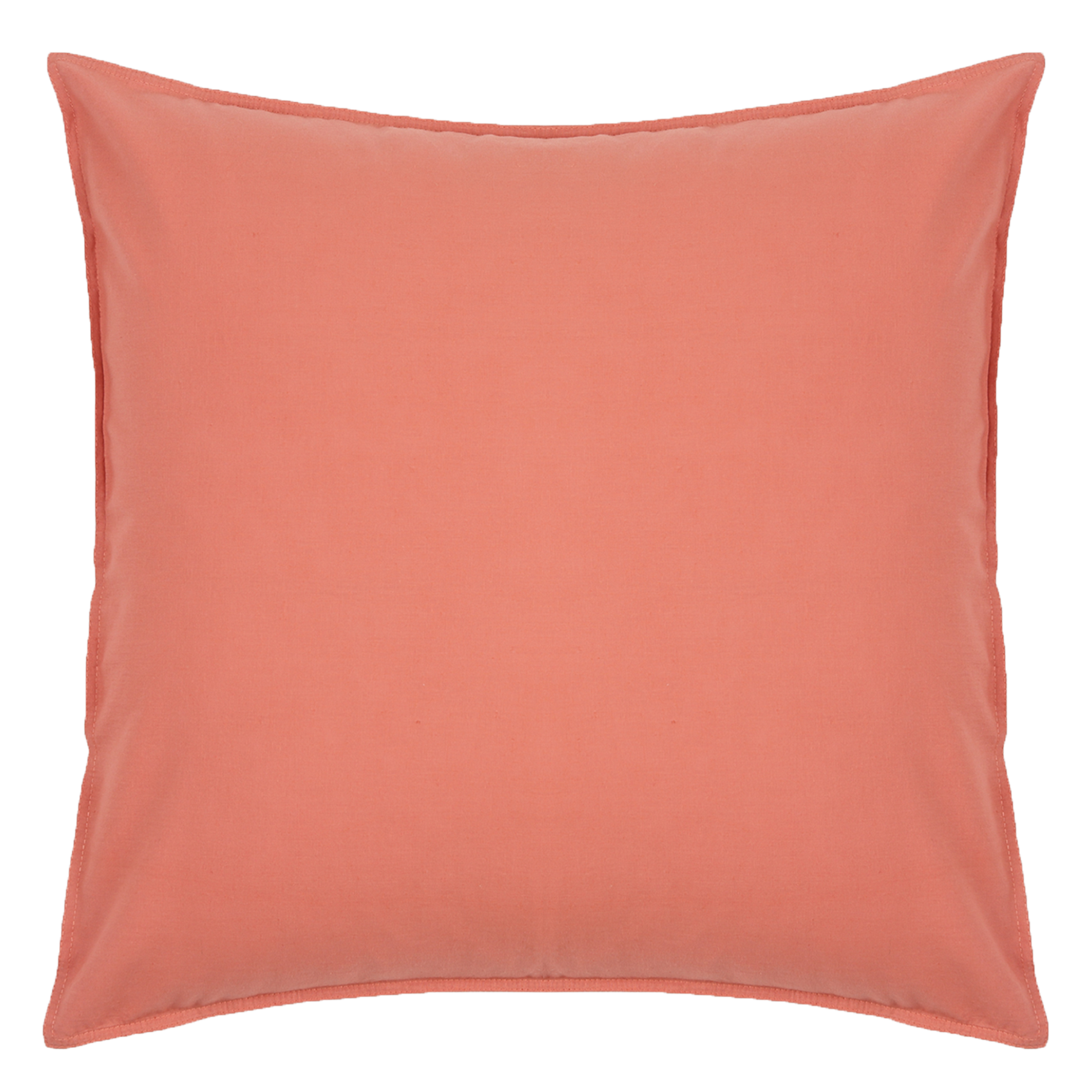 Taie d'oreiller en lin et coton biologique  DORAN SOU Orange