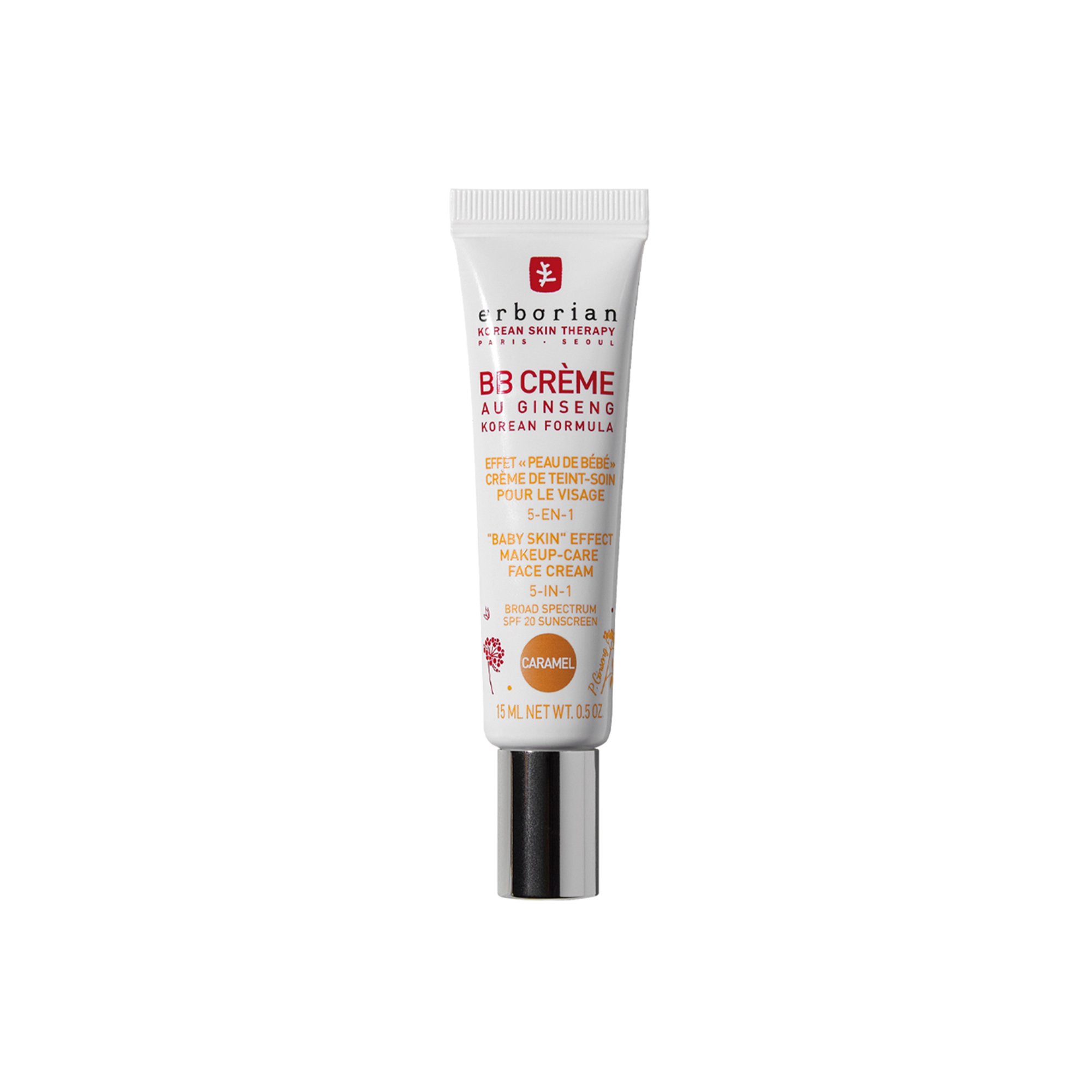 BB Crème au Ginseng - Crème de Teint-Soin 5-en-1 - Effet  ERBORIAN Caramel