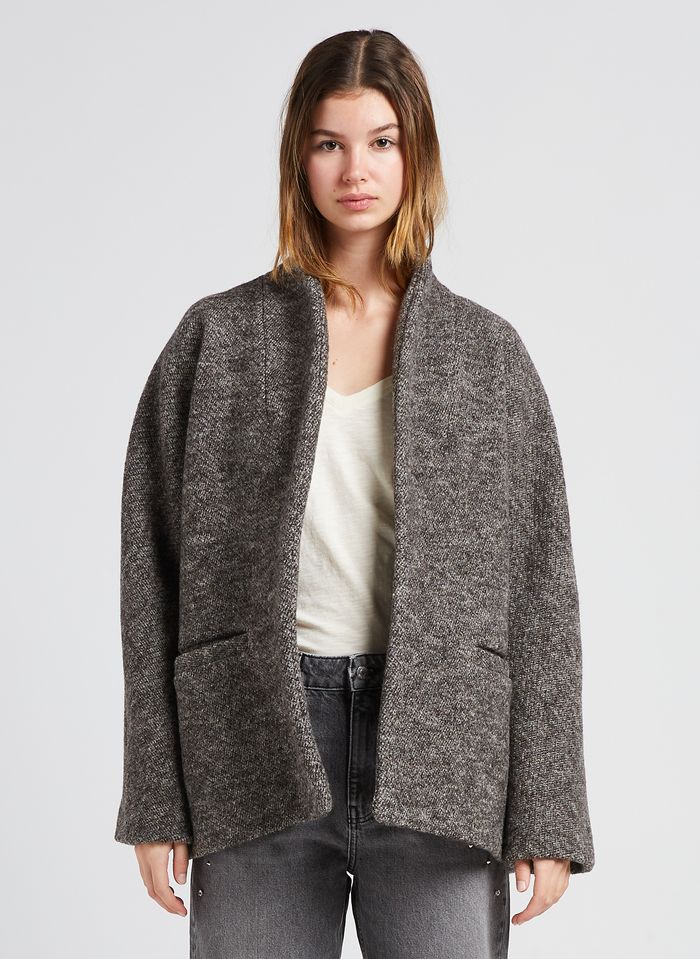 manteau court laine