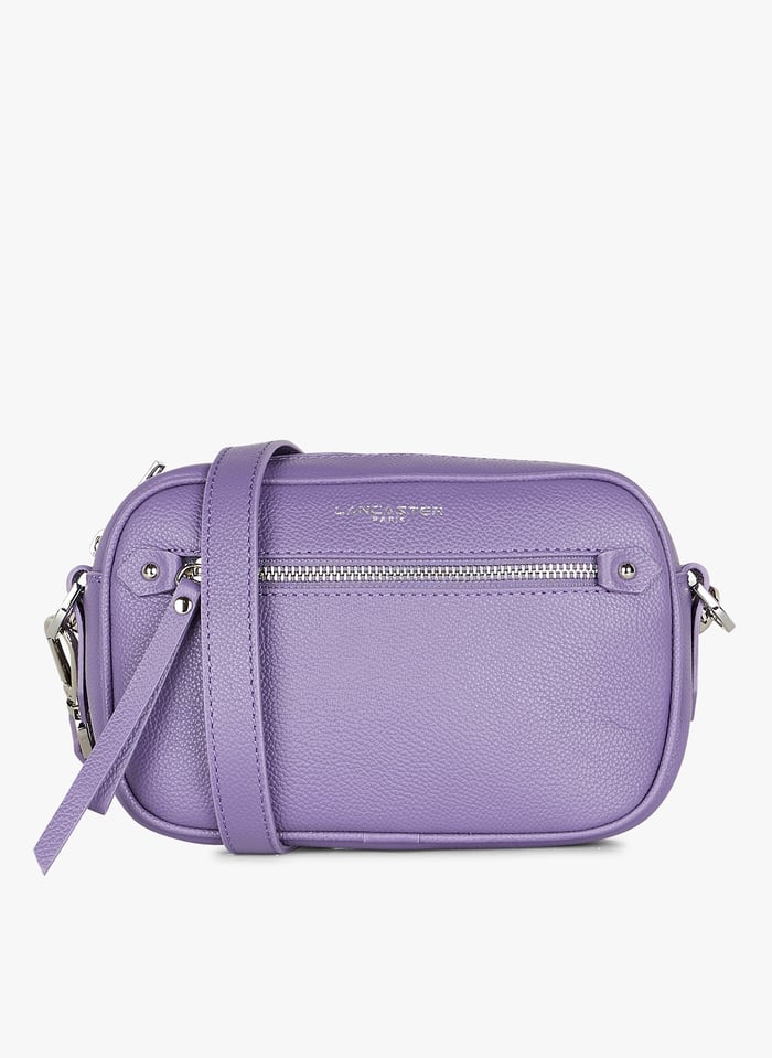 Sac Bandouli re En Cuir Mauve Fonce Lancaster Paris Femme