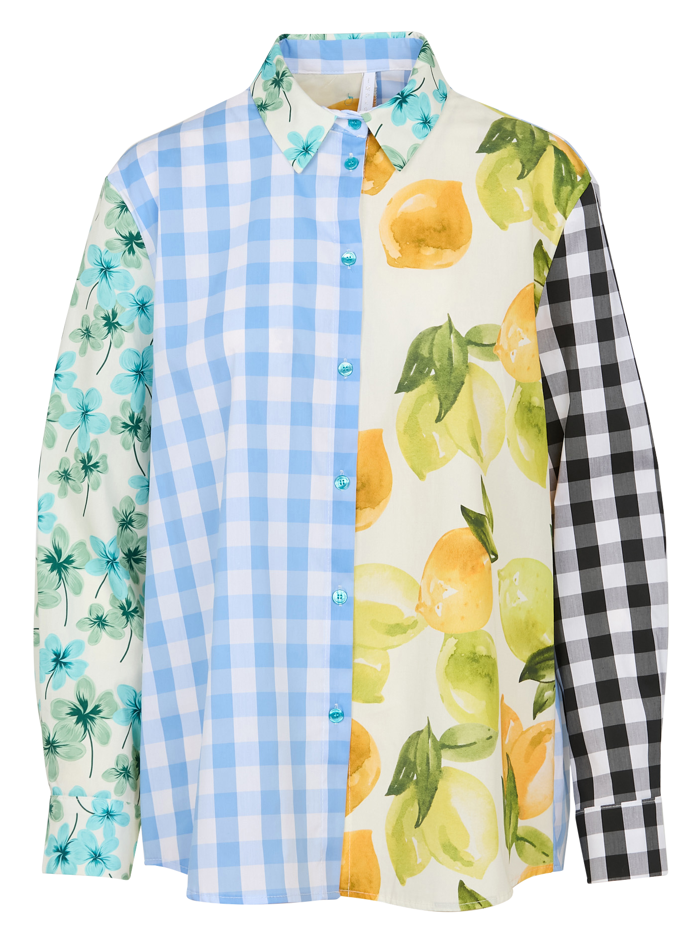 Straight classic collar cotton shirt IMPERIAL Multicolored