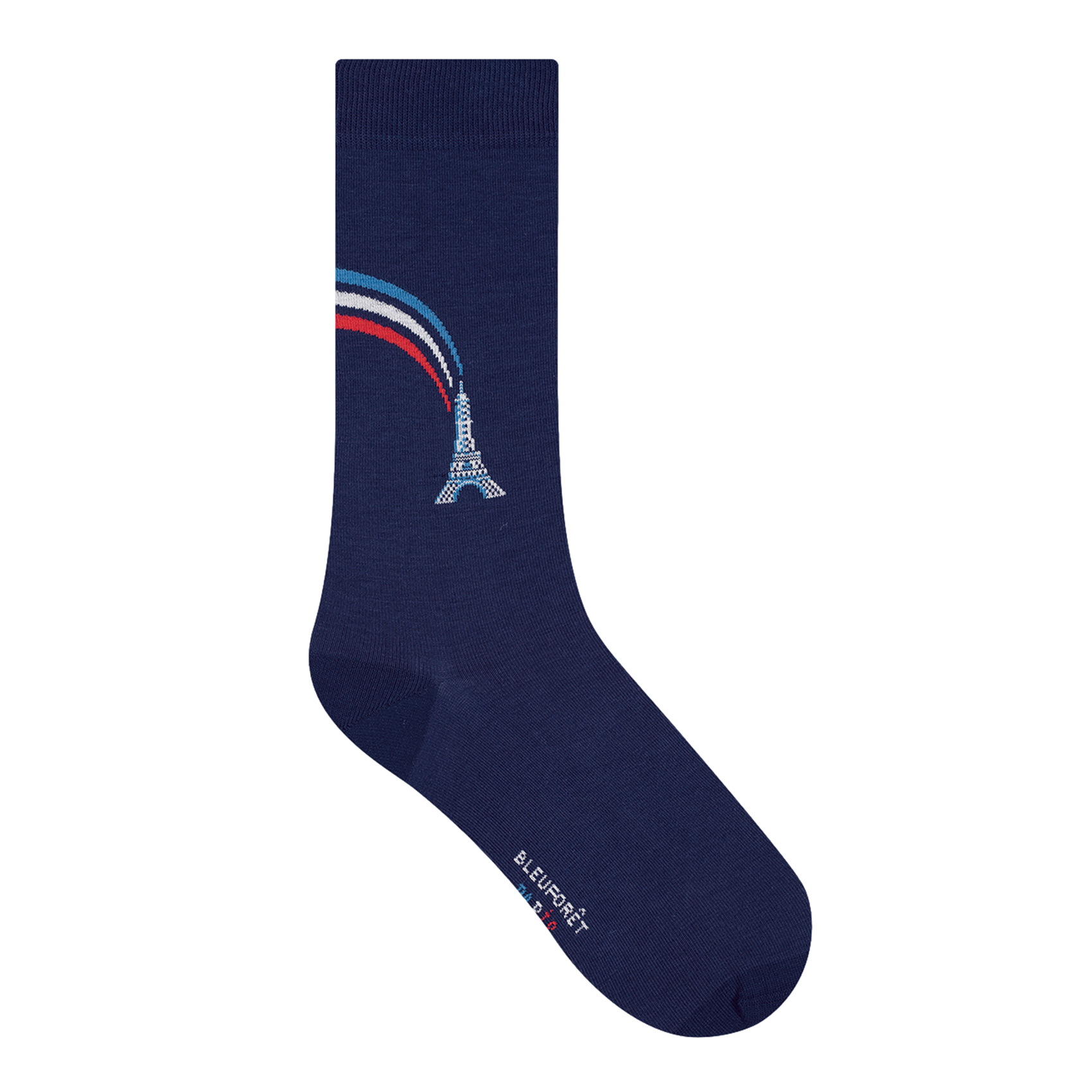 Printed cotton-blend socks BLEUFORET Blue