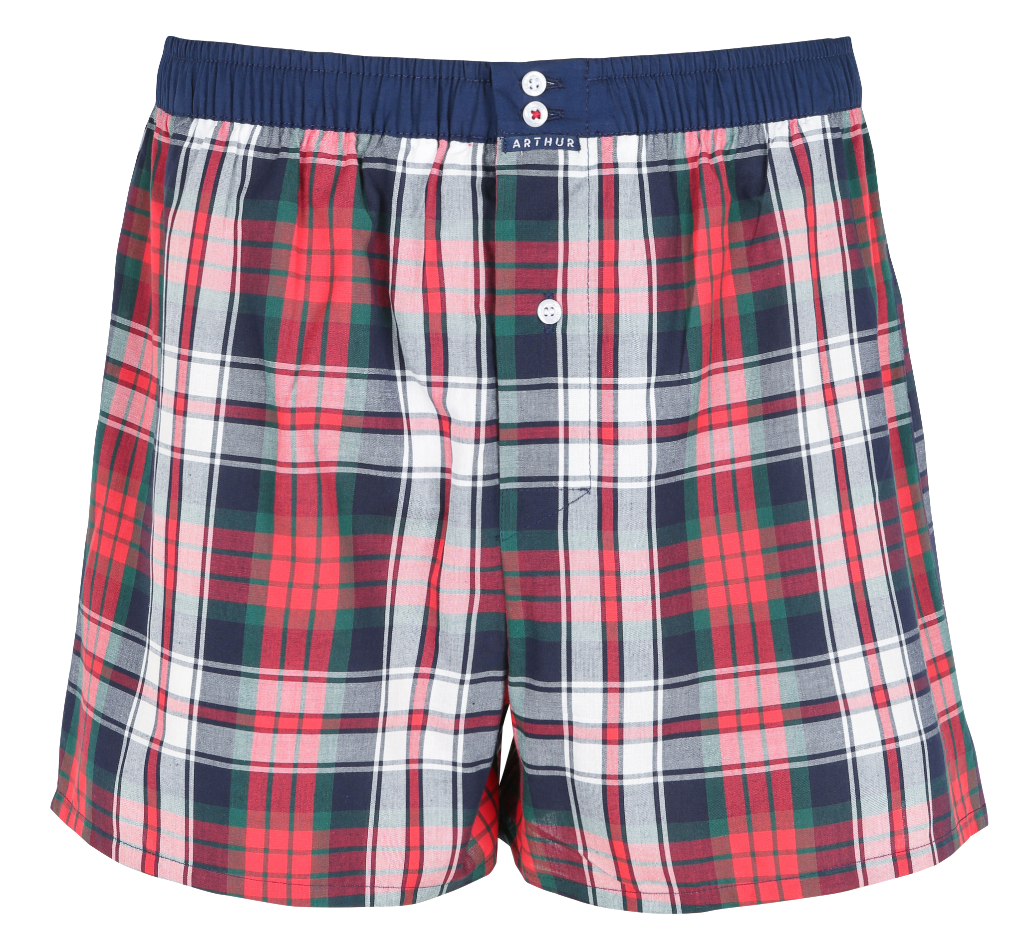 Wide cotton boxer shorts ARTHUR Red