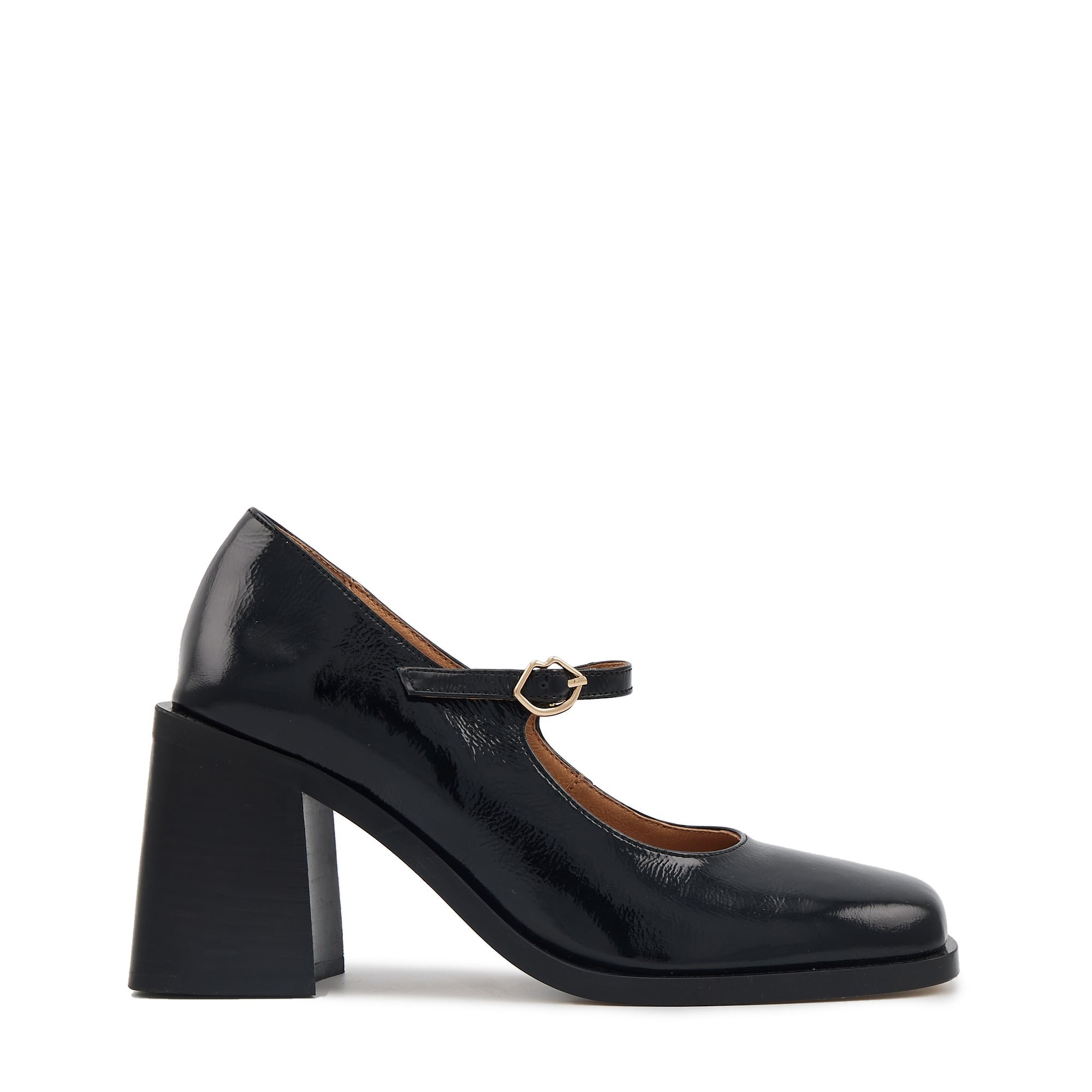 Leather Mary Janes BONS BAISERS PARIS Black