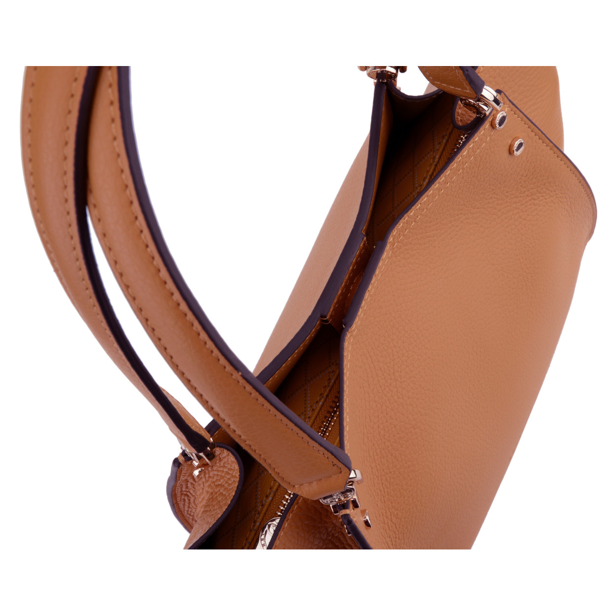 Billy L leather bag  POURCHET Golden