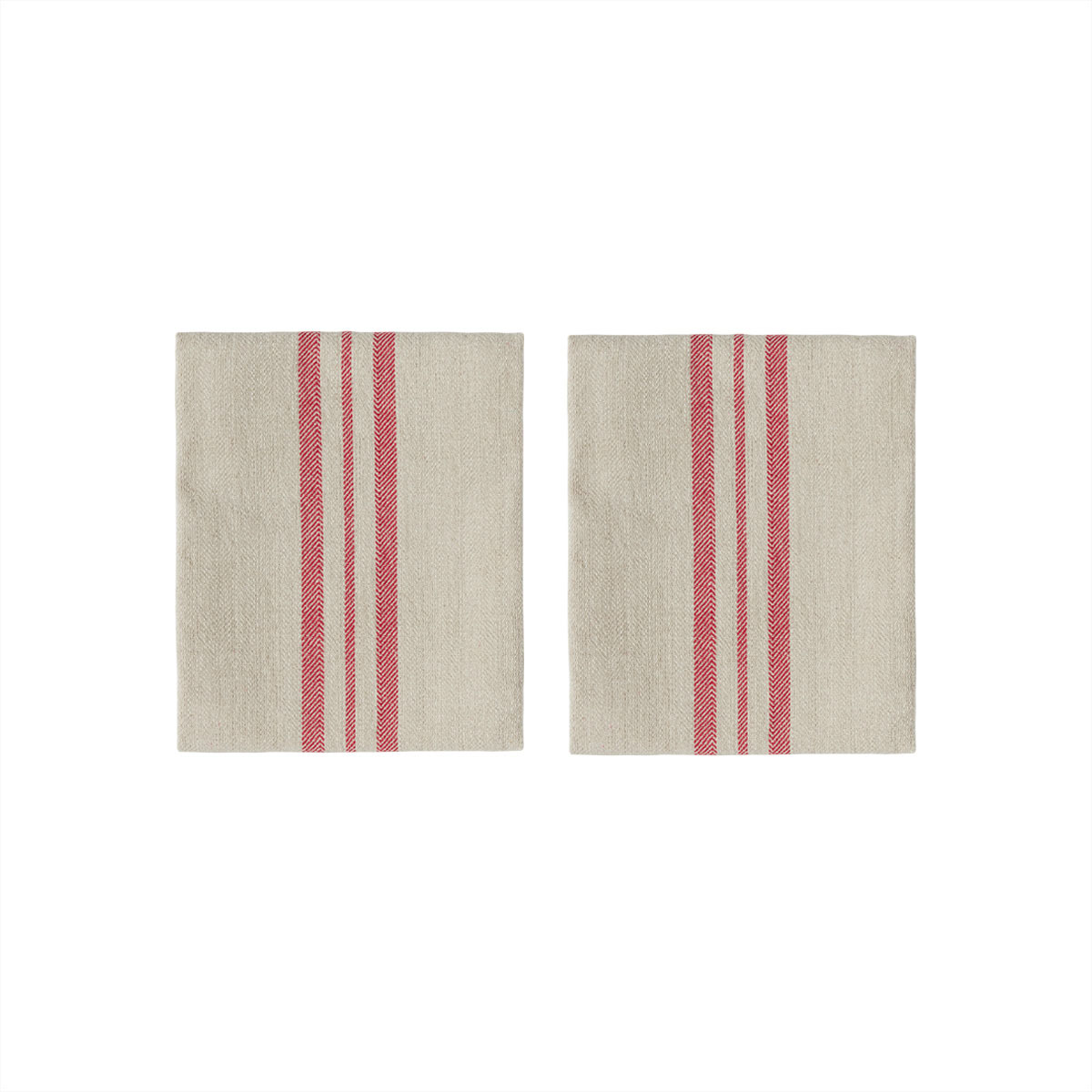 Set of 2 cotton table napkins OYOY LIVING DESIGN Red