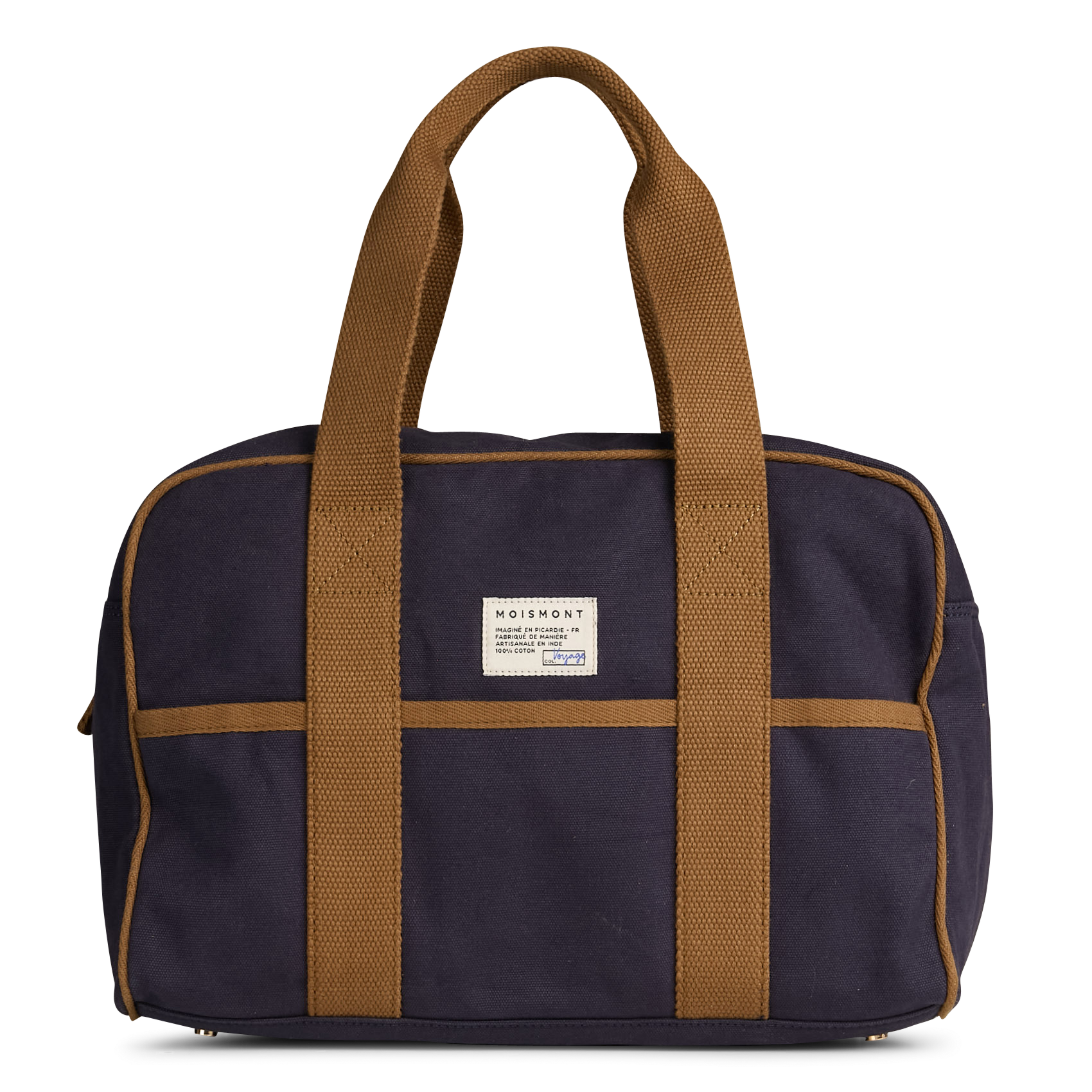 Sac week-end en coton MOISMONT Bleu