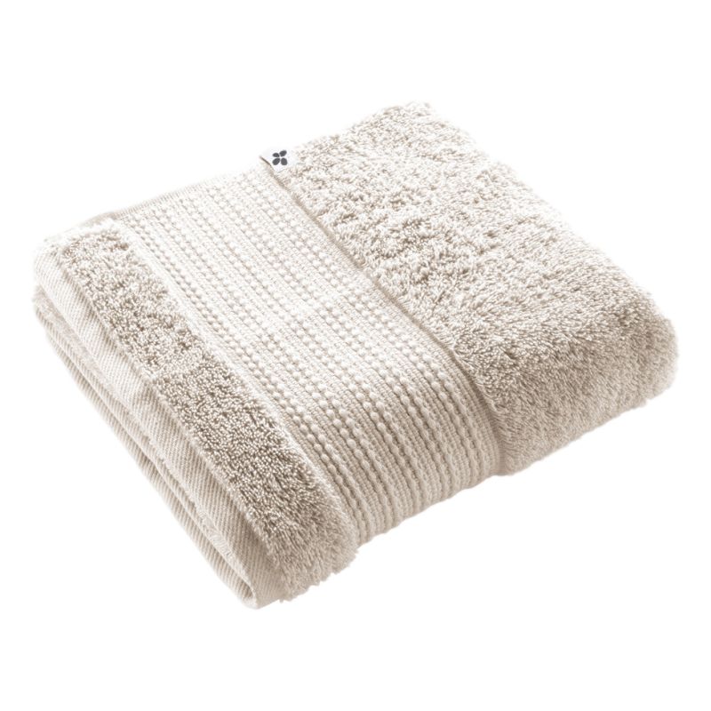 100% combed cotton hand towel L'EFFET PAPILLON Beige