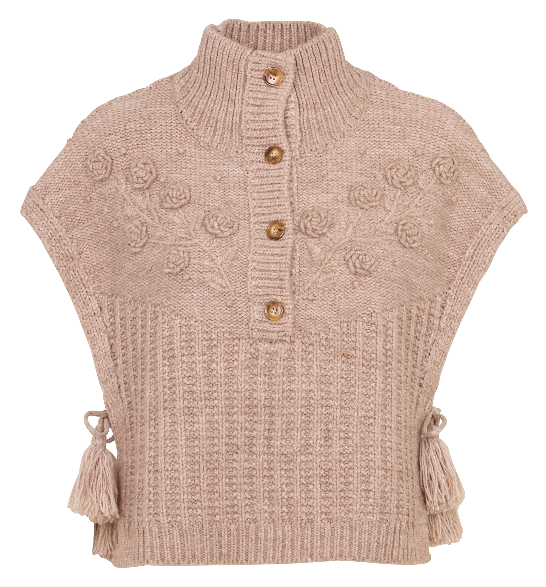 Straight knit poncho LOUISE MISHA Beige