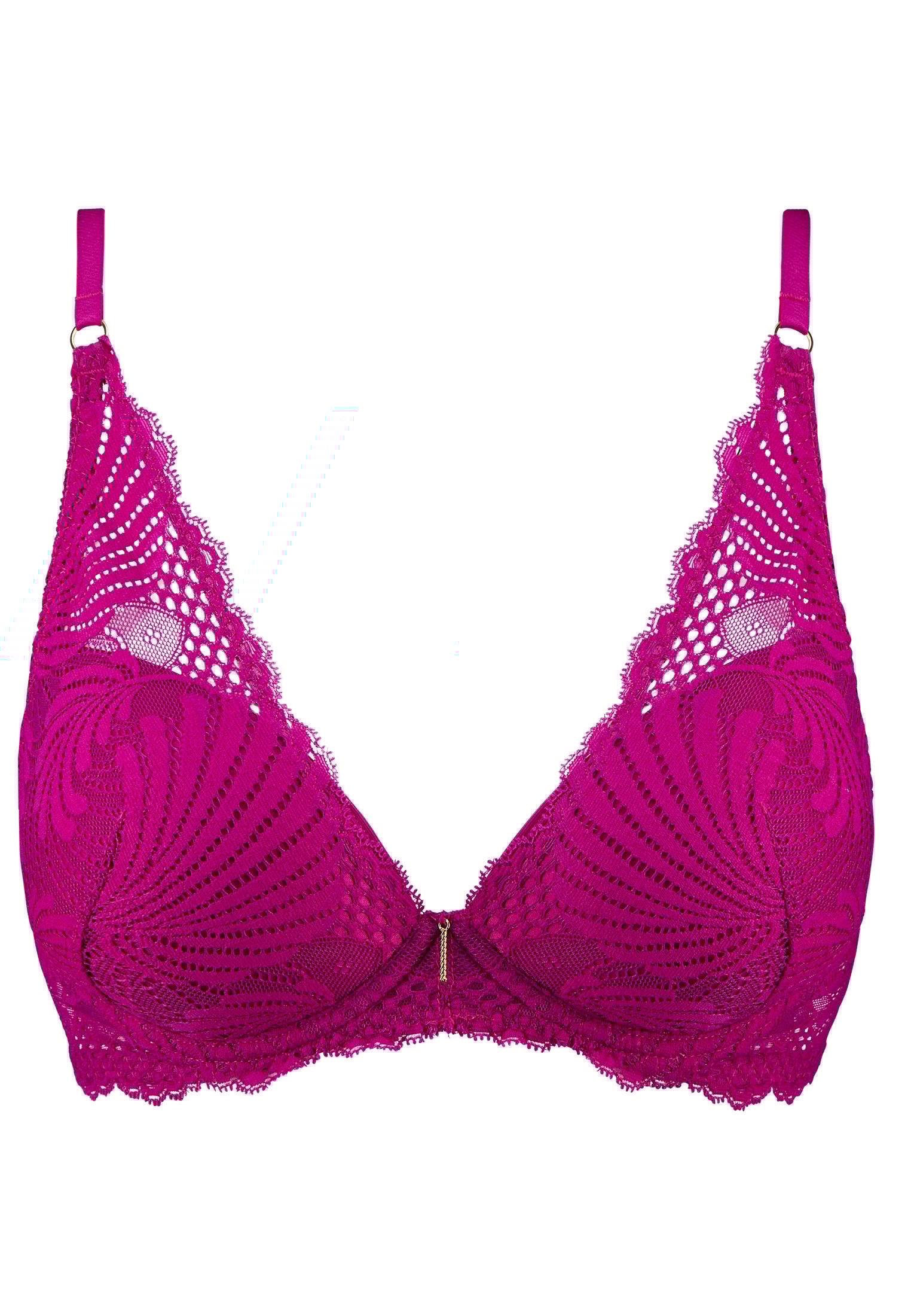 A Fleur De Toi scarf-style plunge bra AUBADE Pink