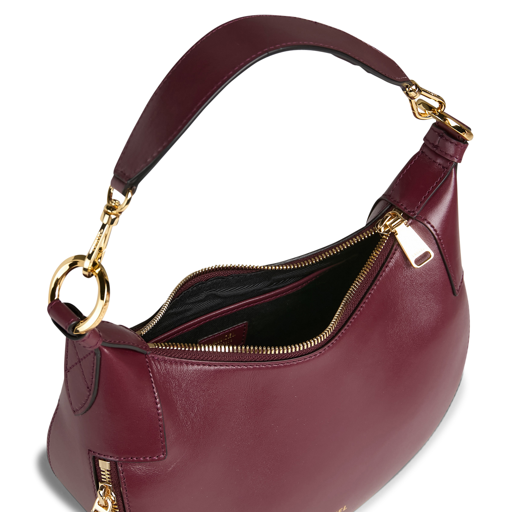 Leren crossbodytas  LANCEL Paars