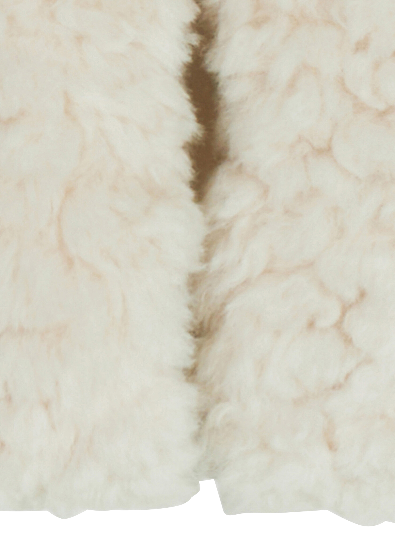 Veste col rond effet fourrure MORGAN Beige