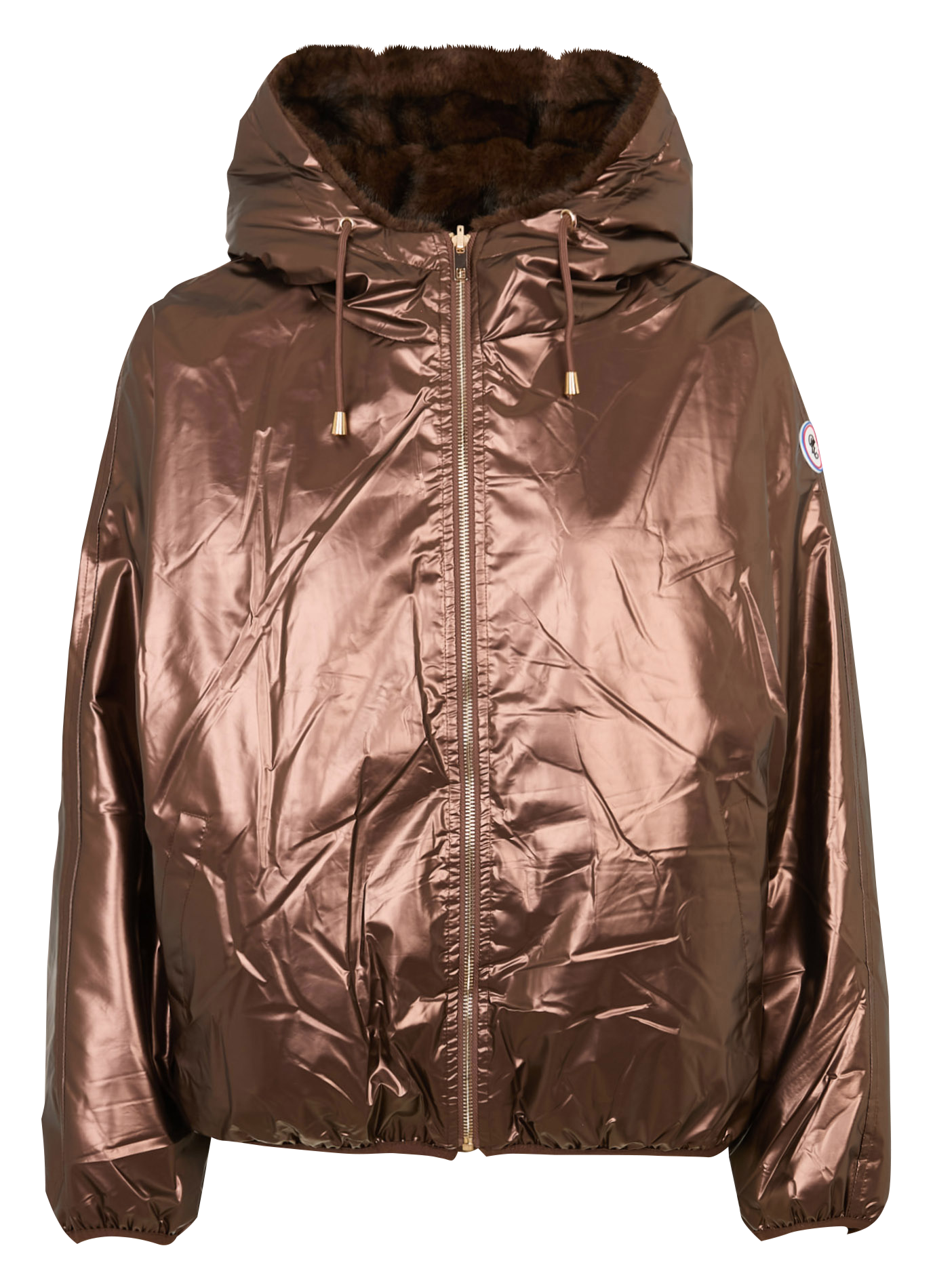 Doudoune col capuche LA PETITE ETOILE Marron