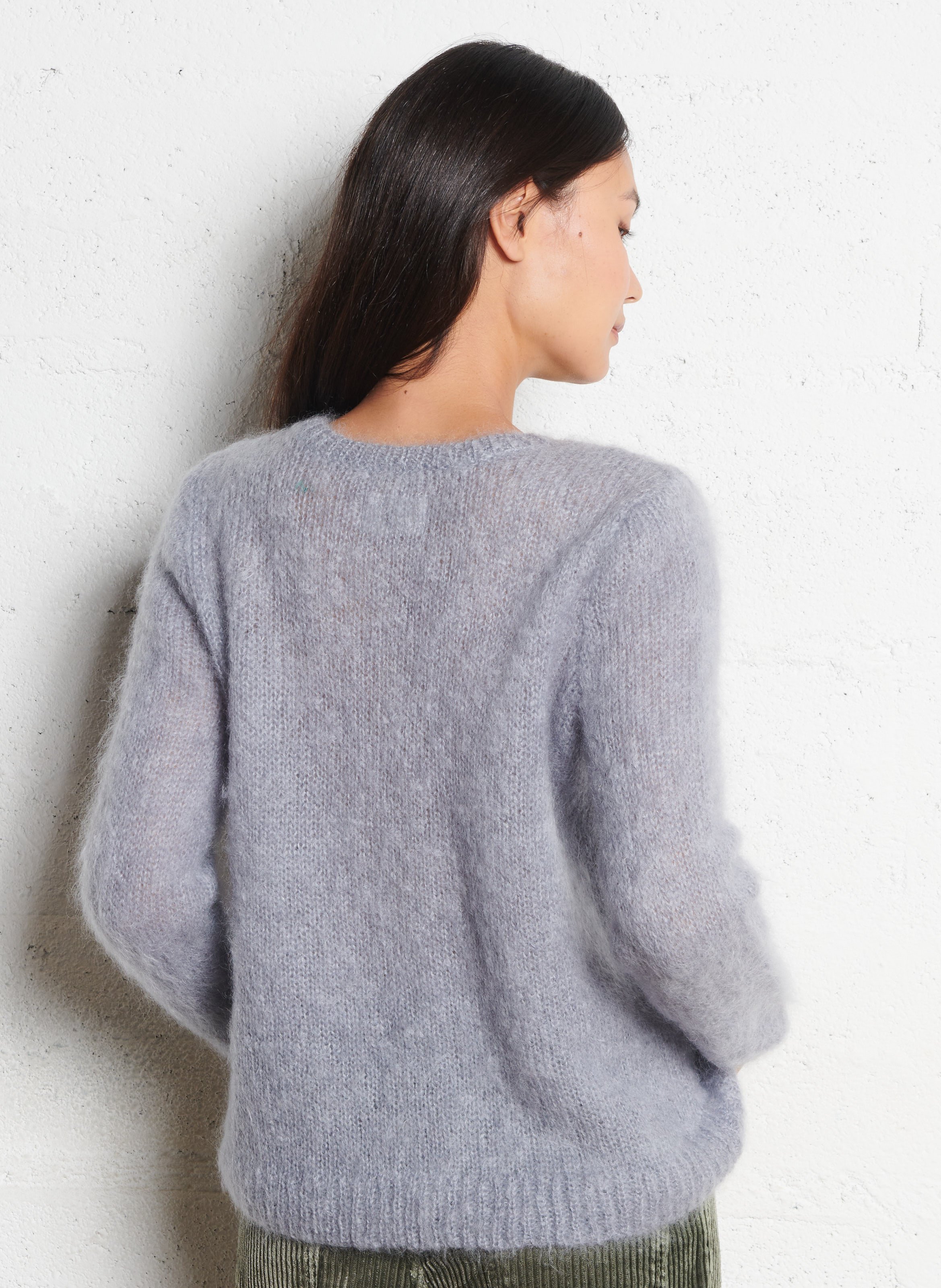 Alpaca wool sweater DES PETITS HAUTS Grey