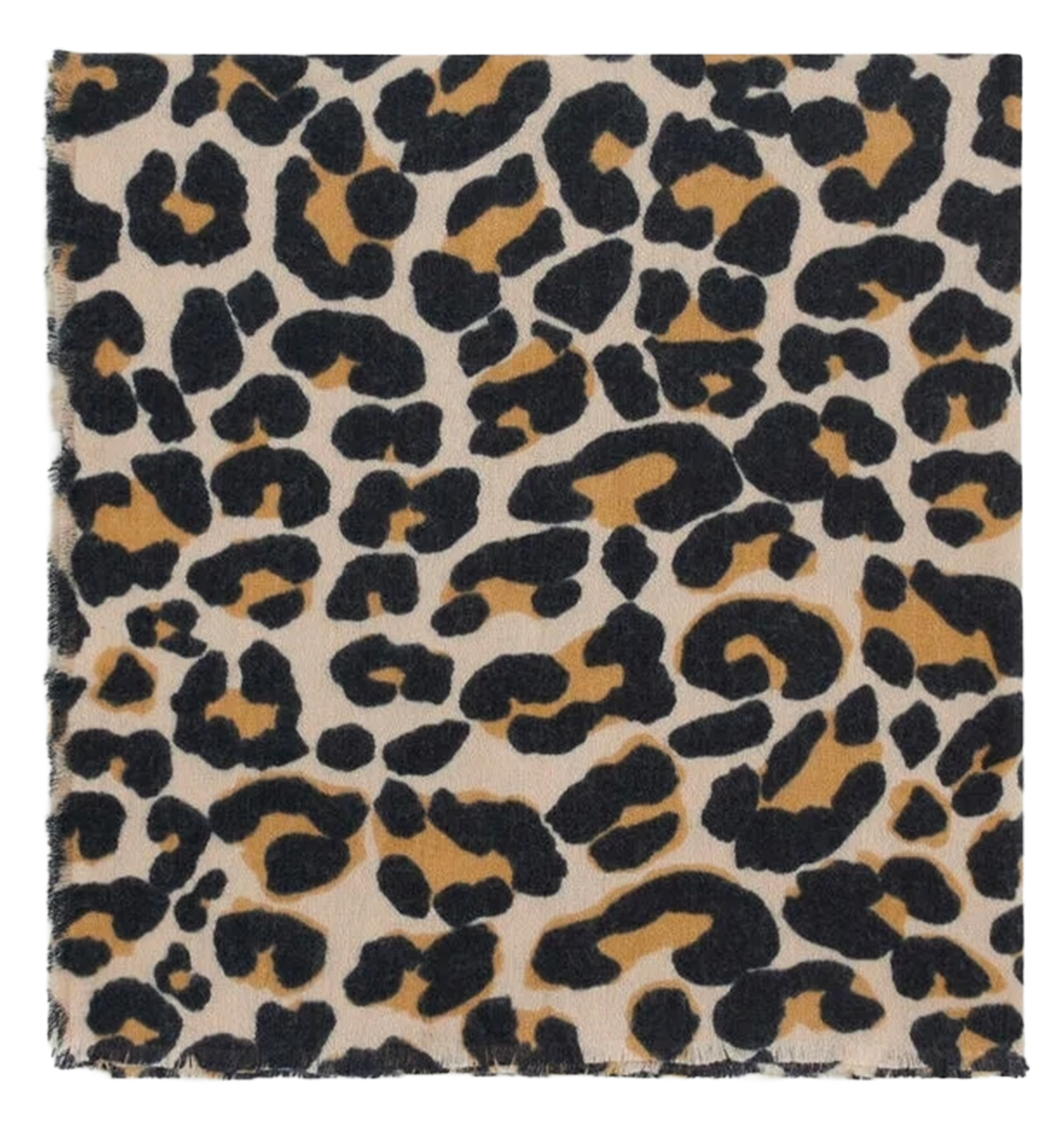 Leopard print scarf CAROLL Beige