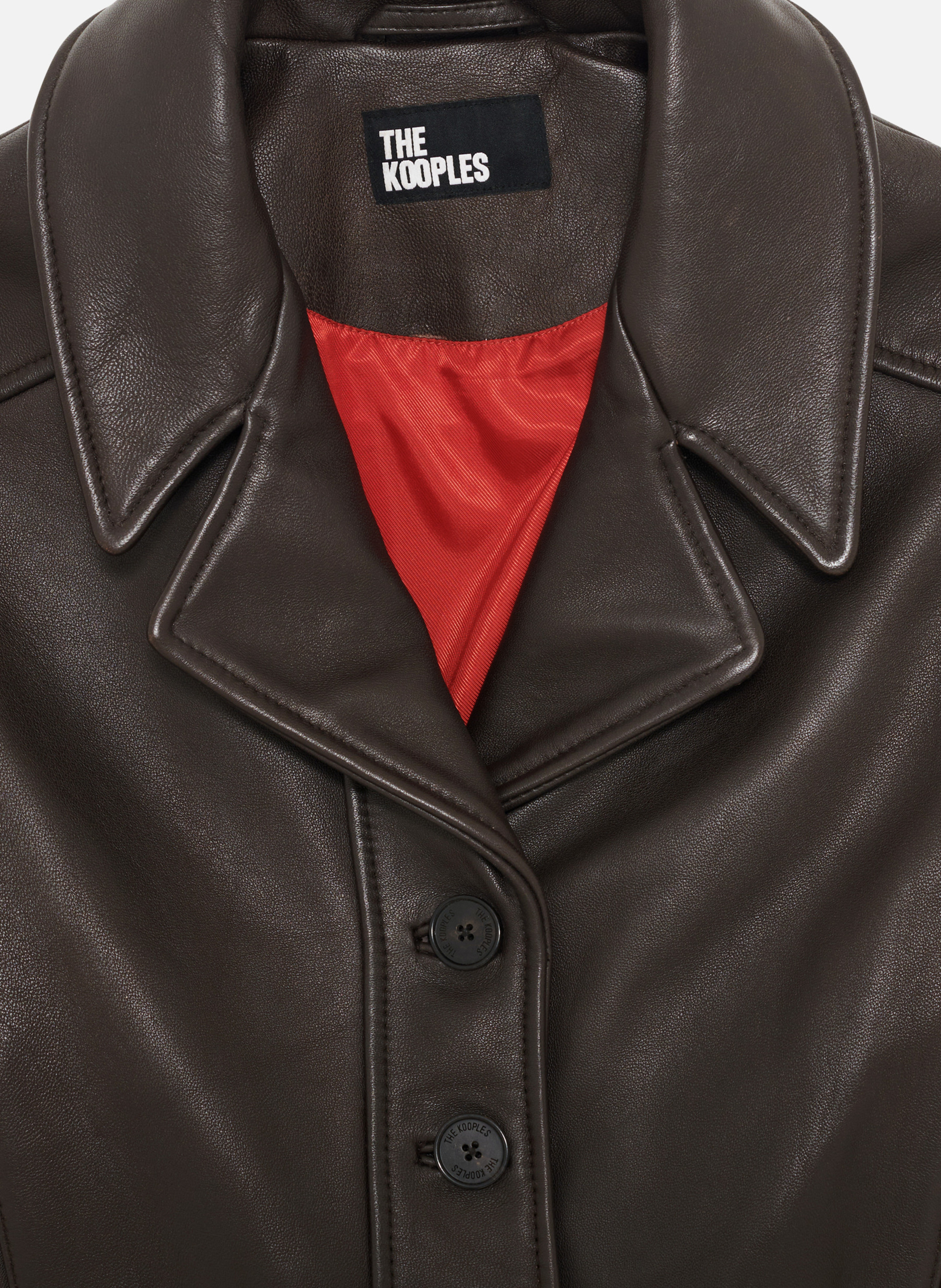 Bengale suede zipped jacket THE KOOPLES Brown