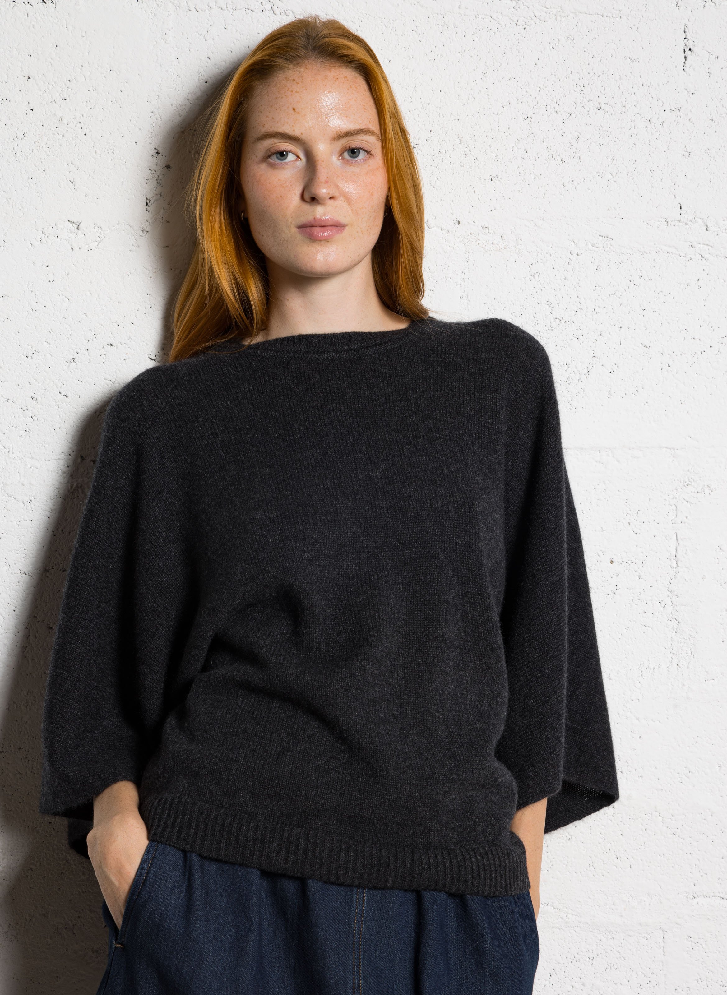 Cashmere wide sleeve sweater MAISON 123