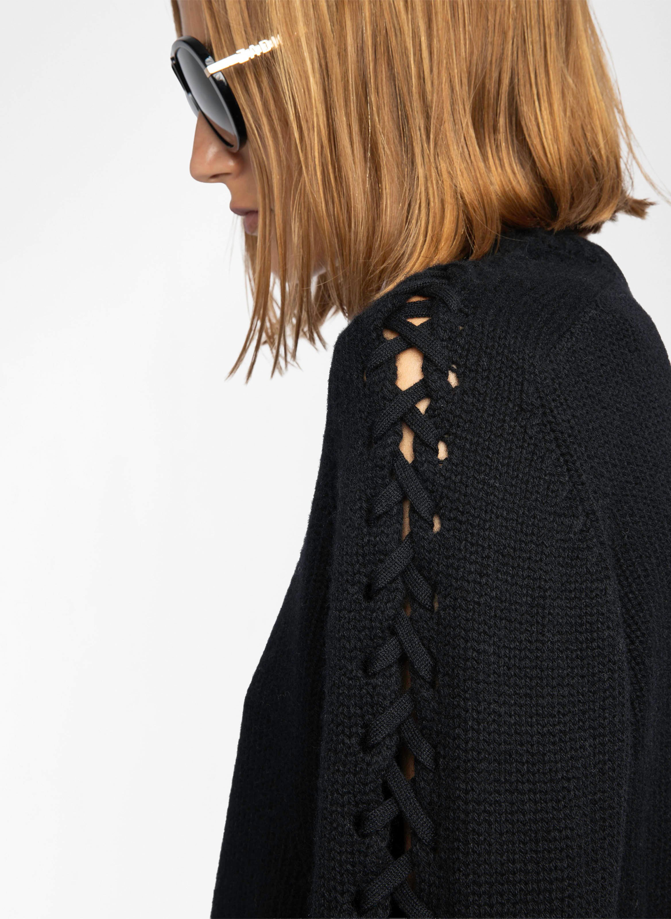 Pull col rond en laine et cachemire  ZADIG&VOLTAIRE Noir
