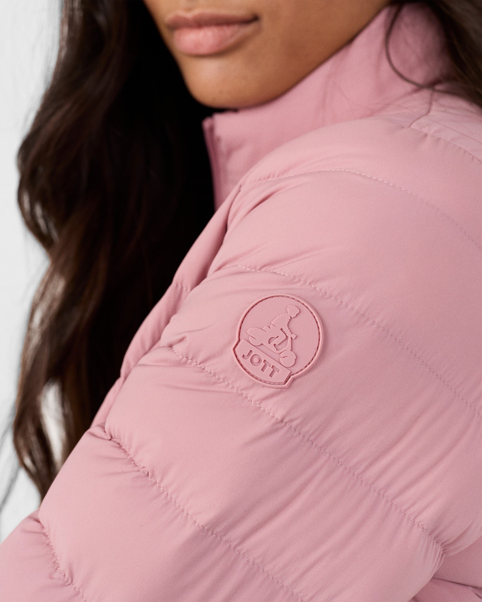 Lightweight stretch down jacket Maia JOTT Pink