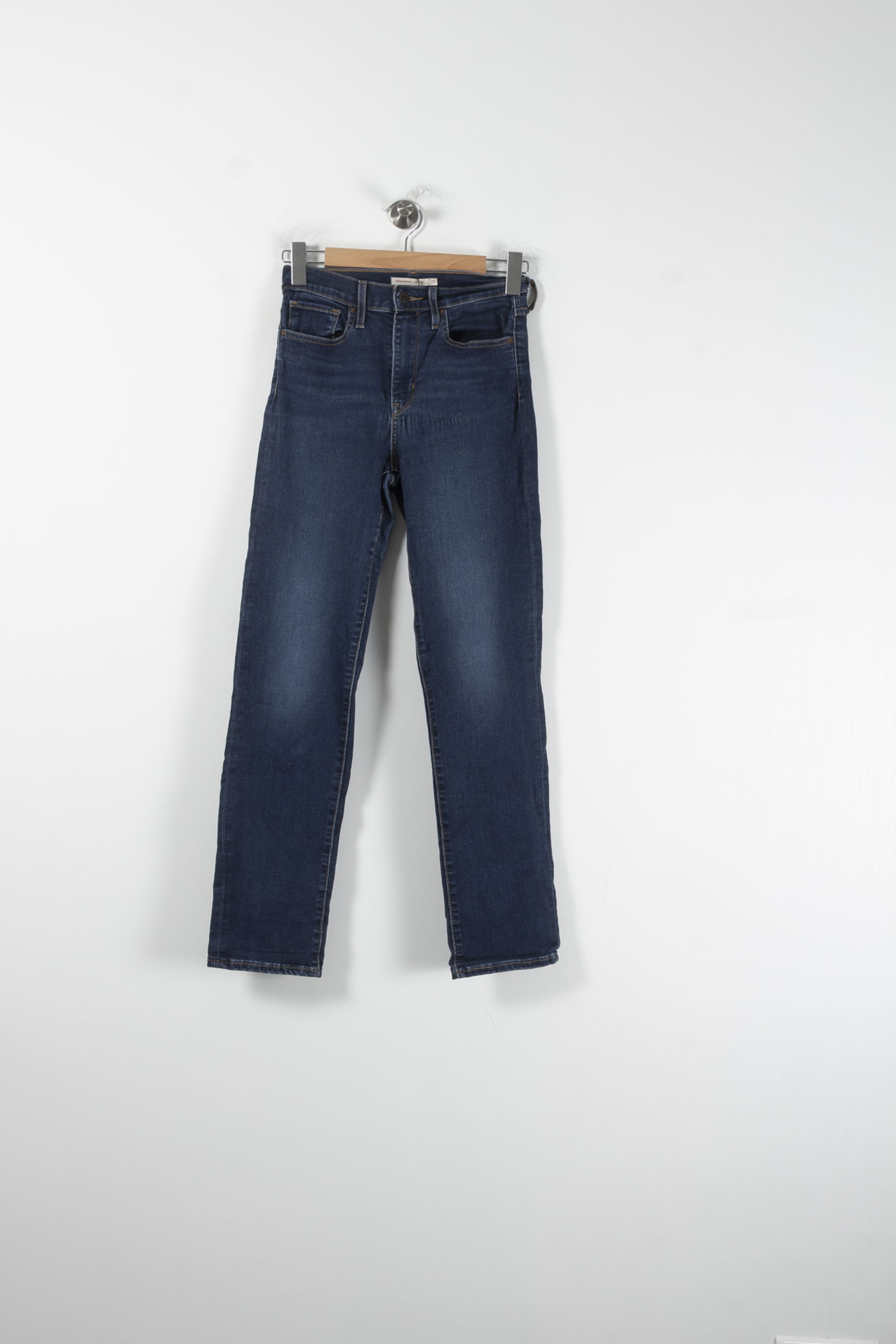Cropped slim jeans with studs LEVI'S - Seconde main Blue
