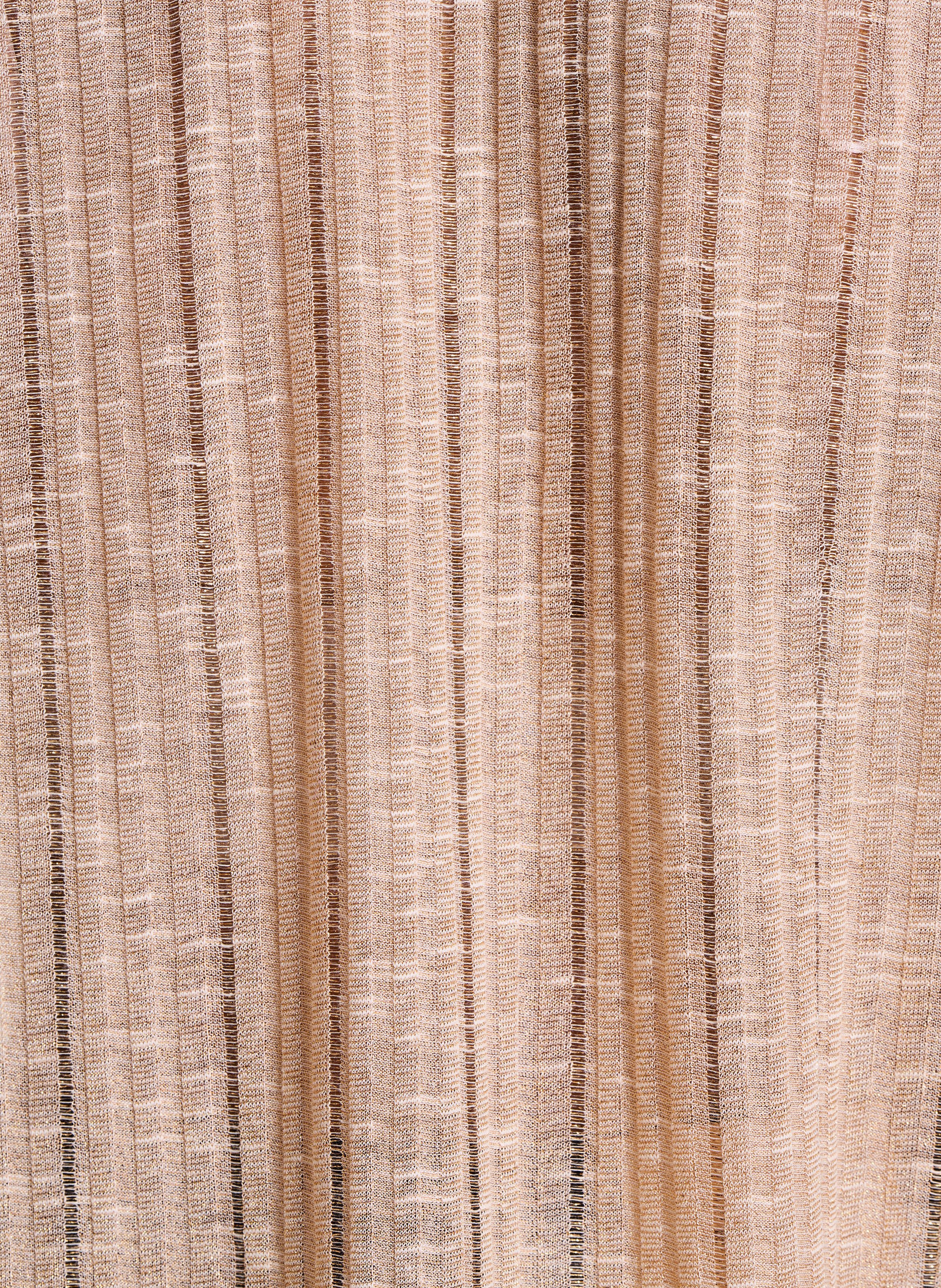 Oversized V-neck shiny top LA FEE MARABOUTEE Yellow