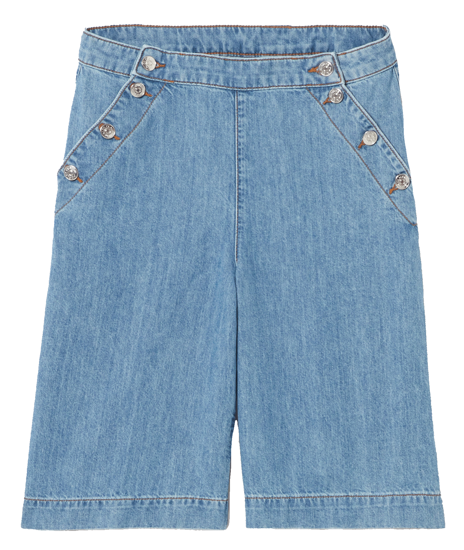 Bermuda droit en coton CLAUDIE PIERLOT Bleu
