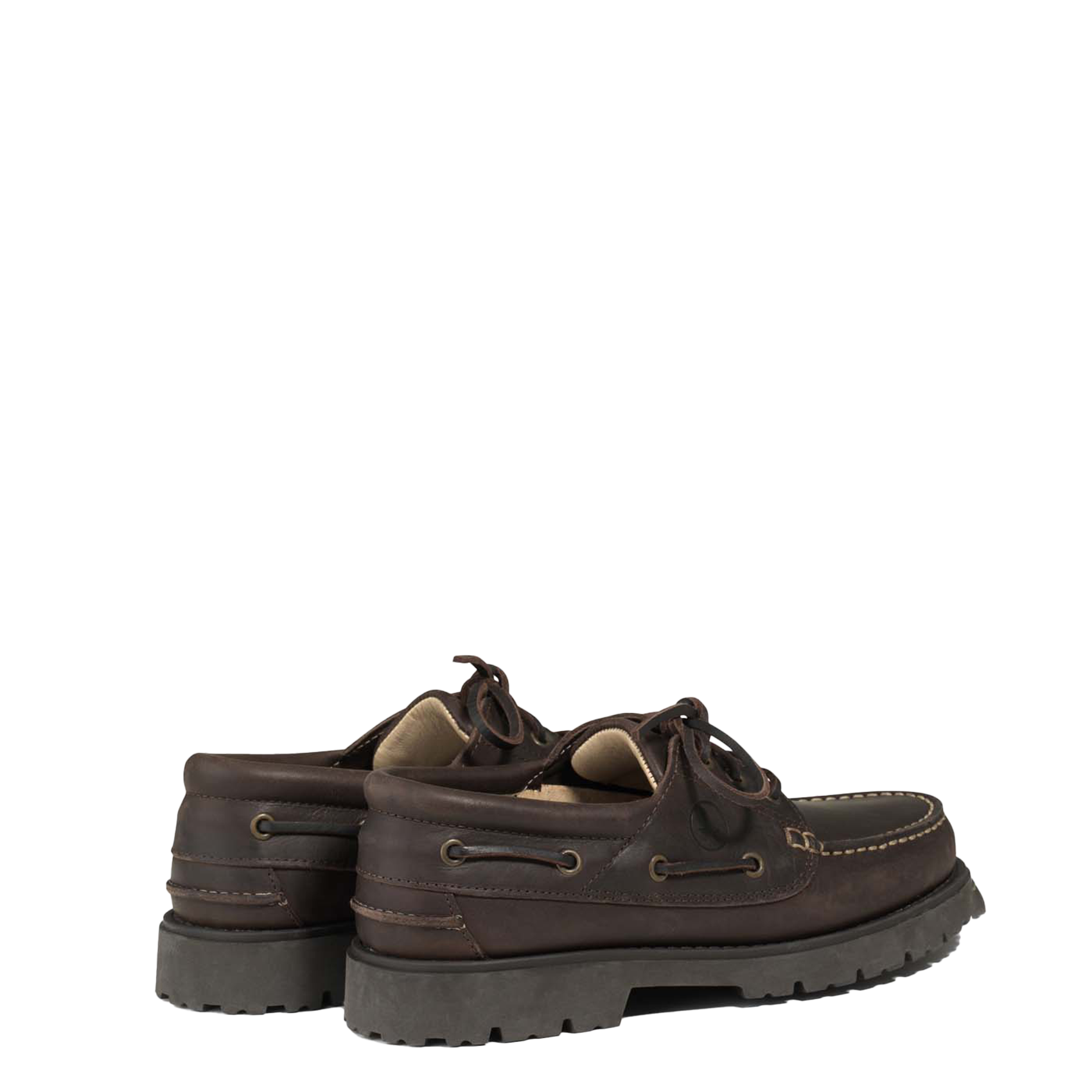 Leren loafers met veters AIGLE Bruin