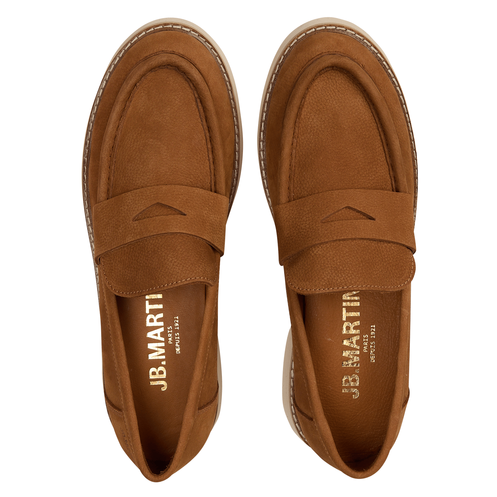 Nubuck loafers JB MARTIN Beige