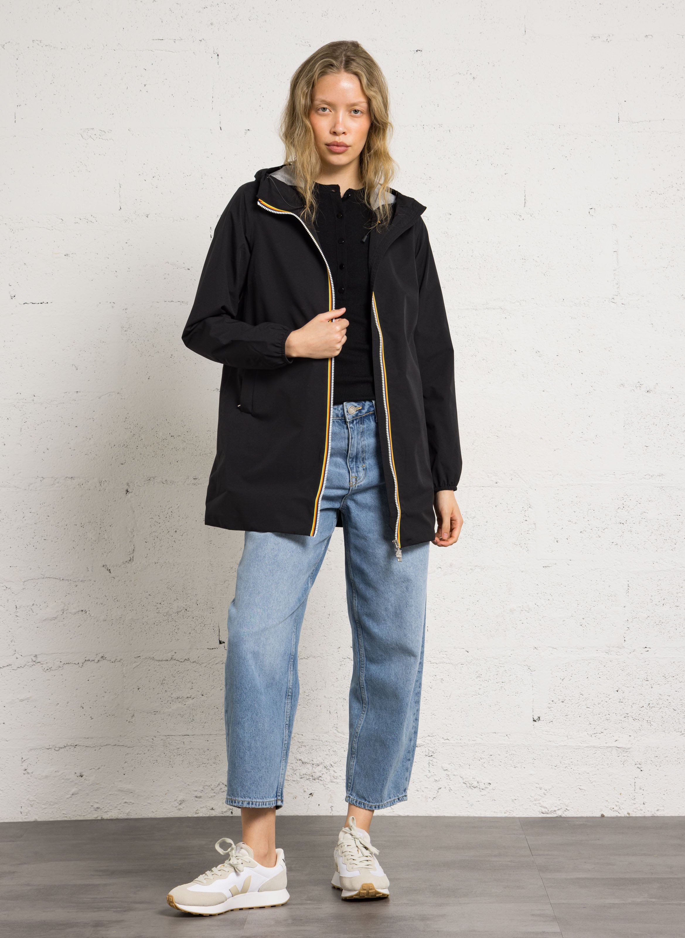 Regenjacke mit Stehkragen K-WAY Schwarz