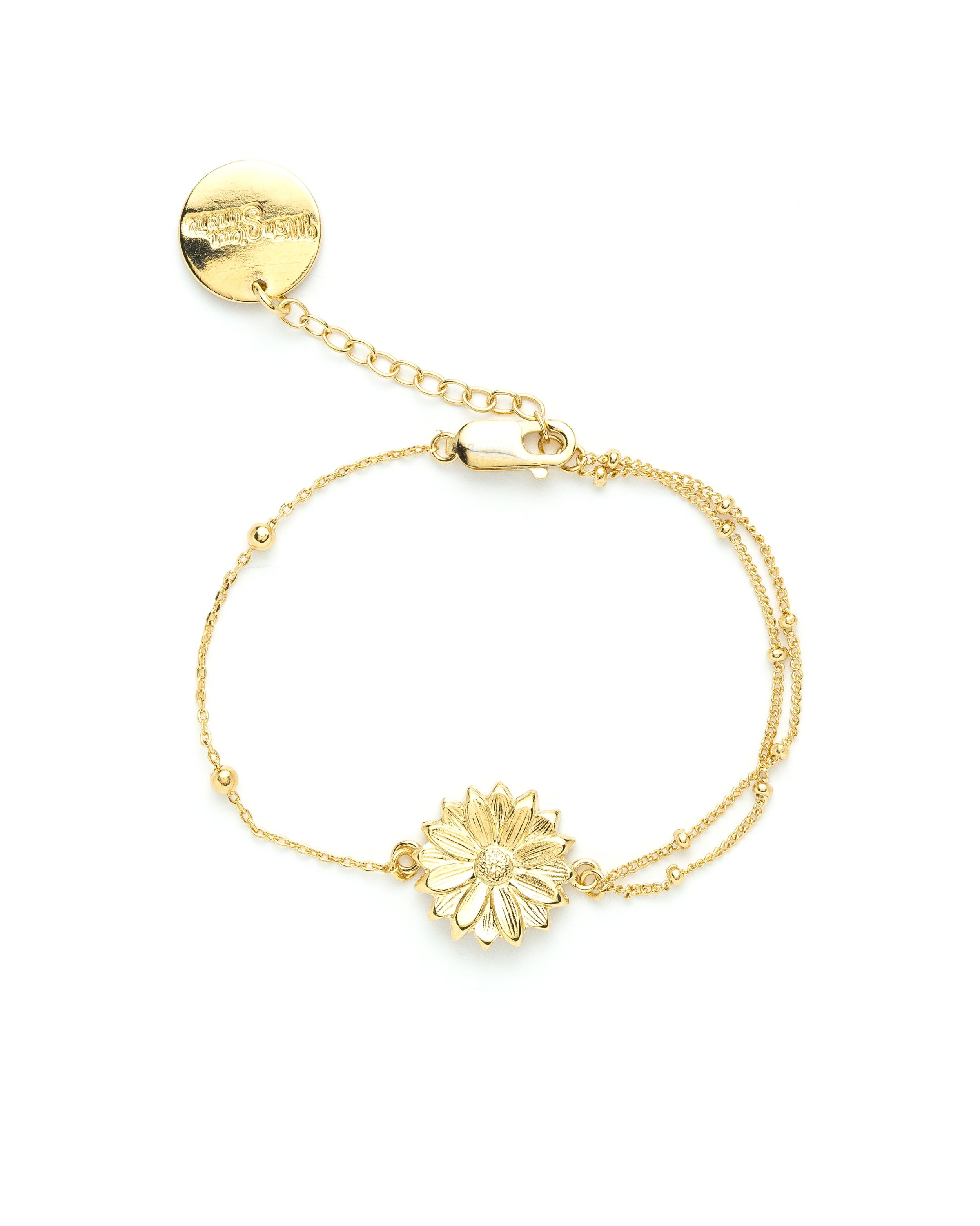 Silver plated flower bracelet MONSIEUR SIMONE