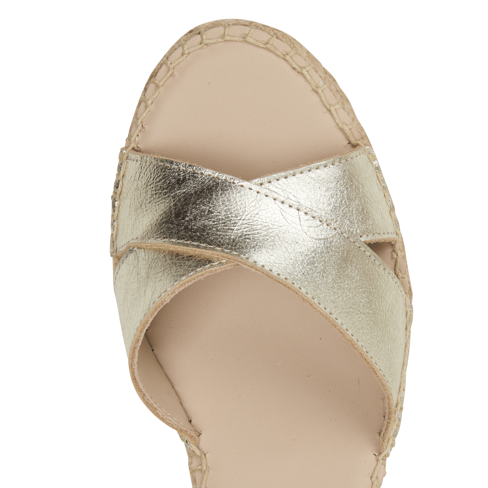 Fabia leather wedge sandals MELLOW YELLOW Golden