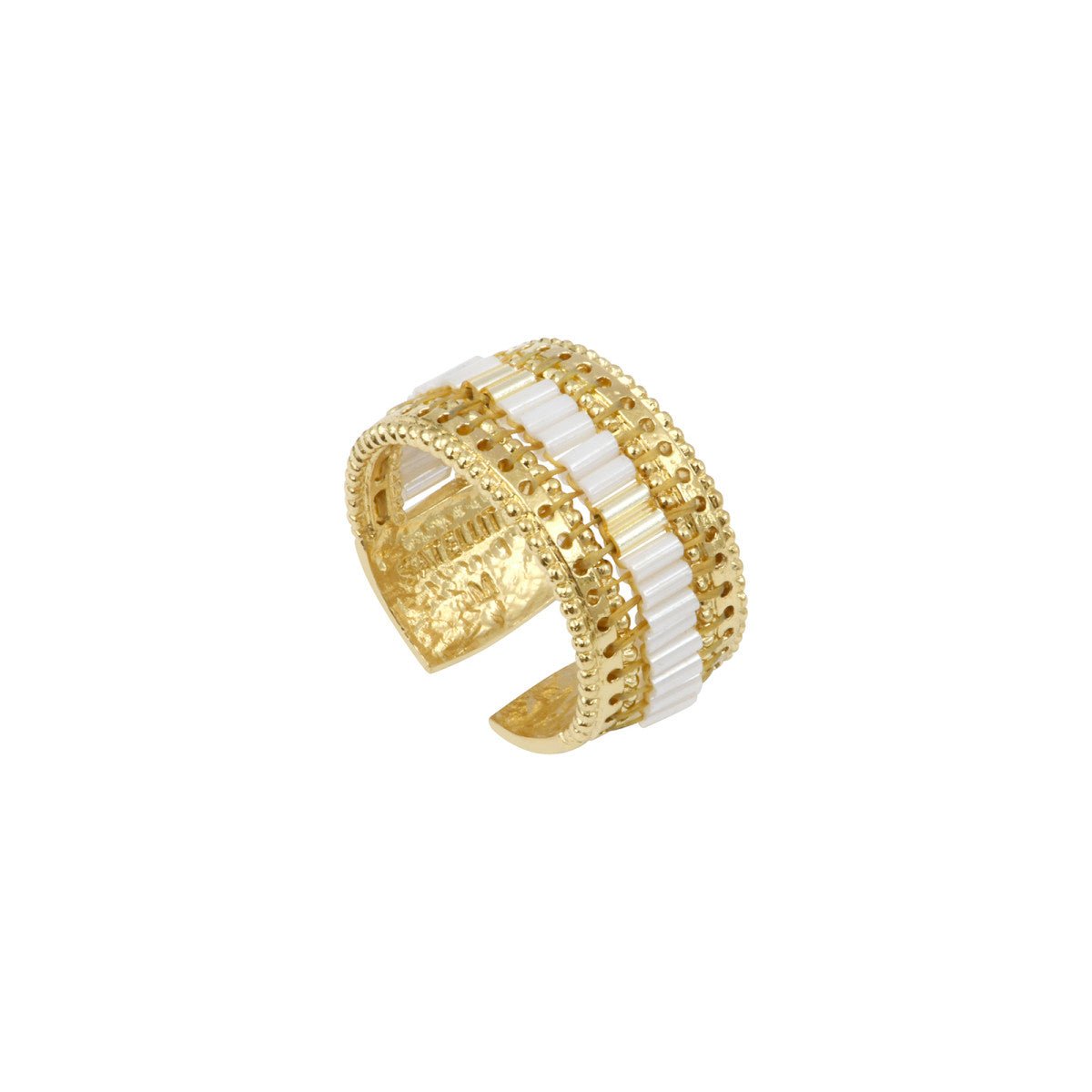 Bague medium ajustable   ajustable doré à l'or fin SATELLITE PARIS