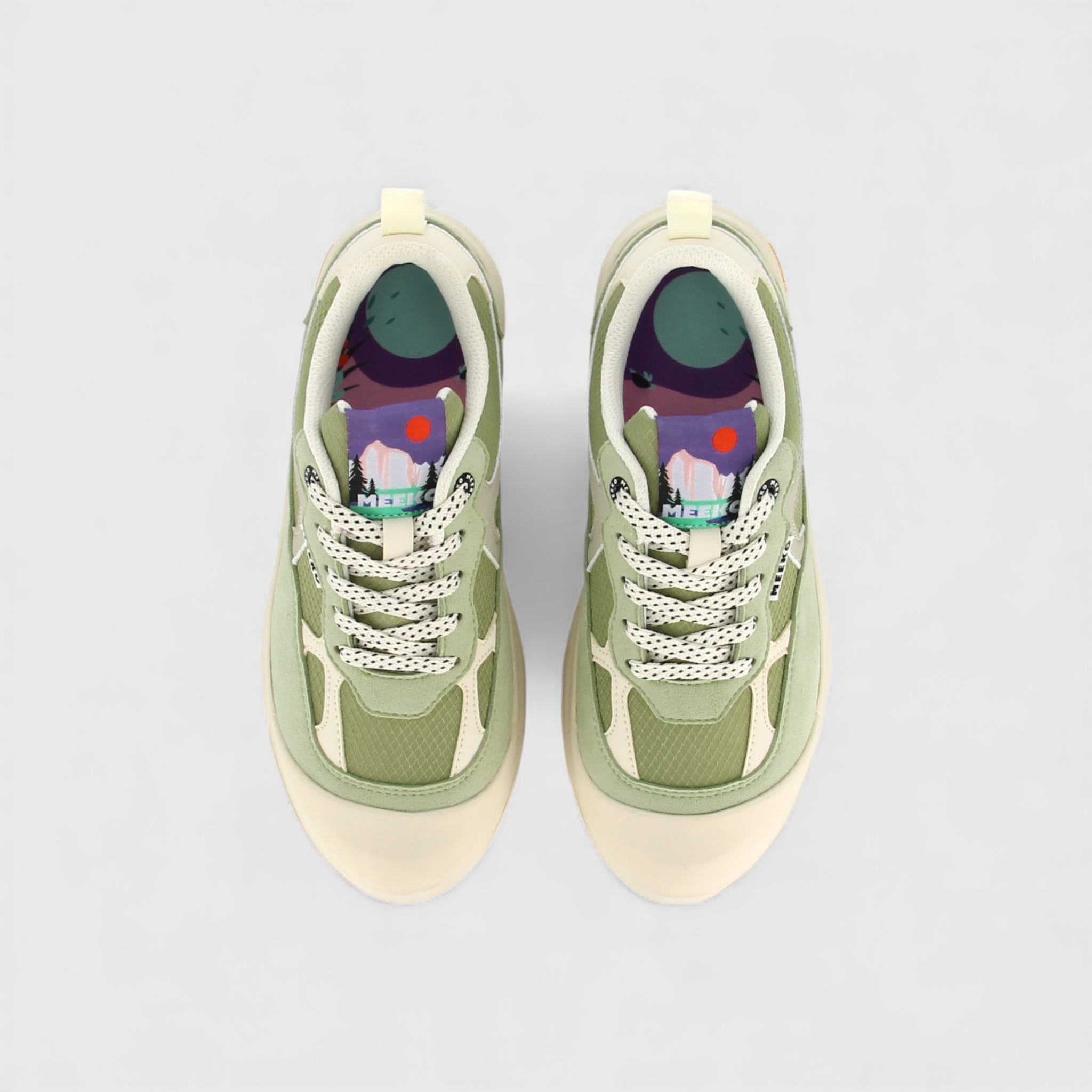 Baskets techniques et durables MEEKO Vert