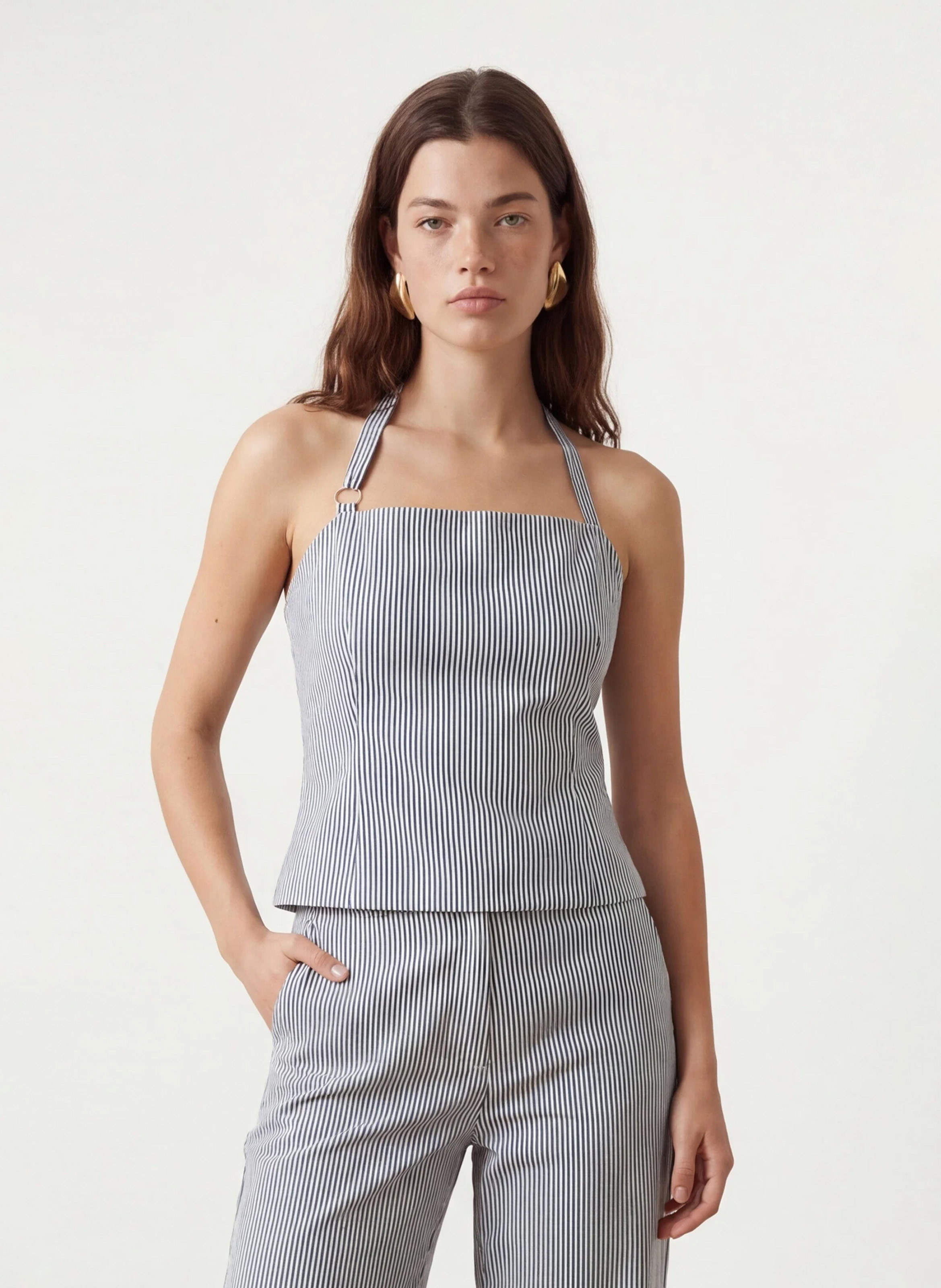 Top bustier rayé KOOKAI Bleu