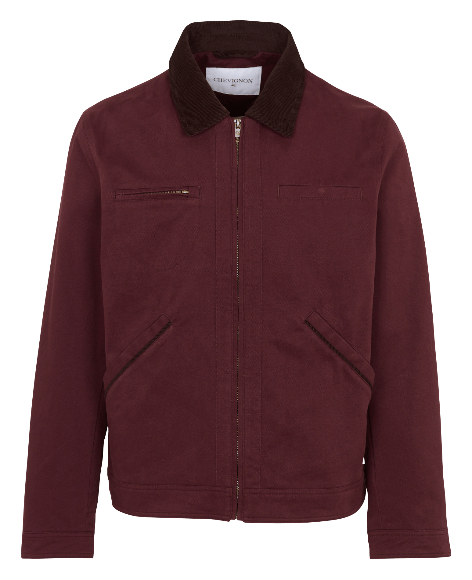 Veste col classique en coton CHEVIGNON Violet