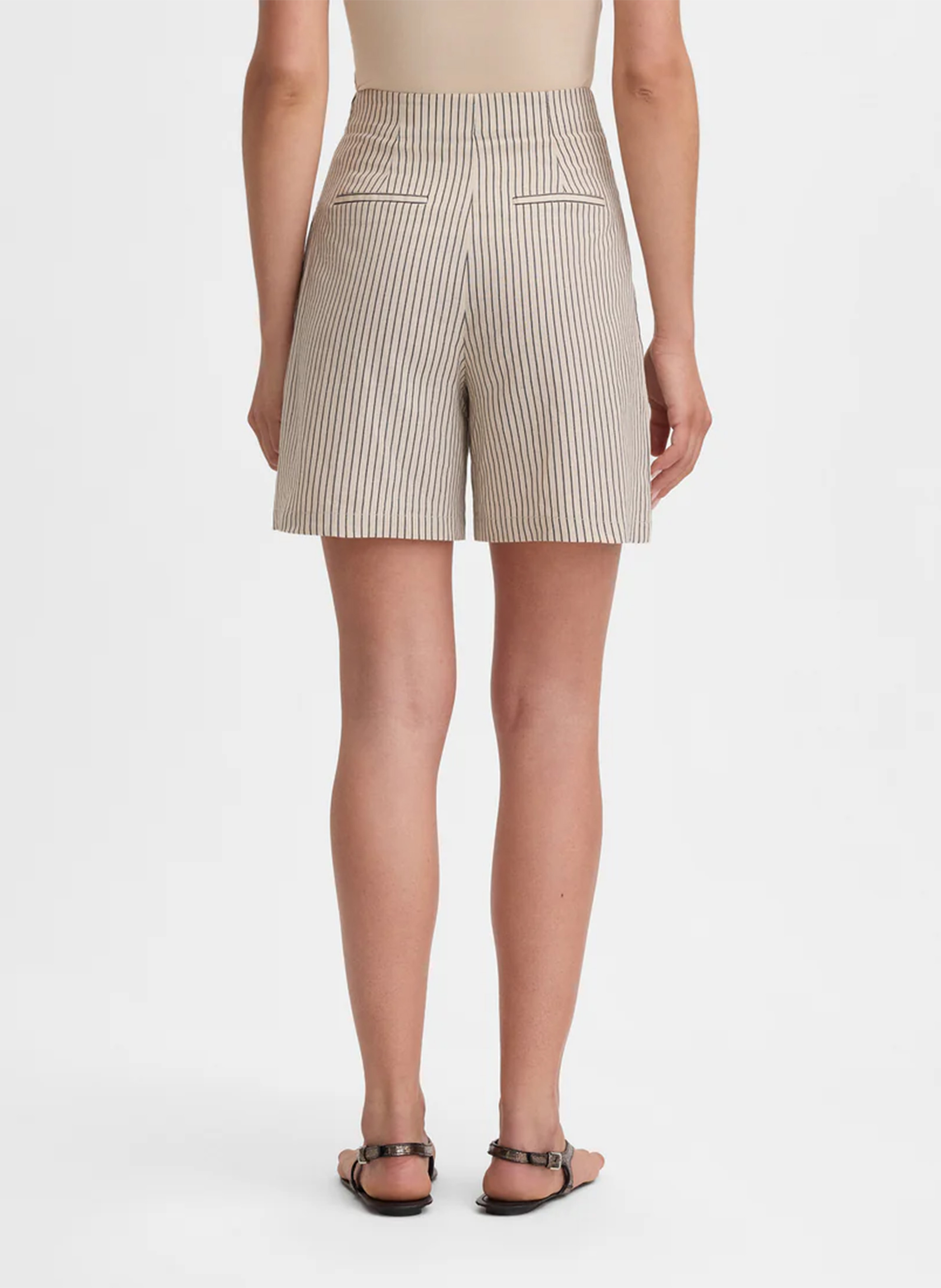 Hohe Taille gerade geschnittene Shorts mit Streifen SIMORRA Mehrfarbig