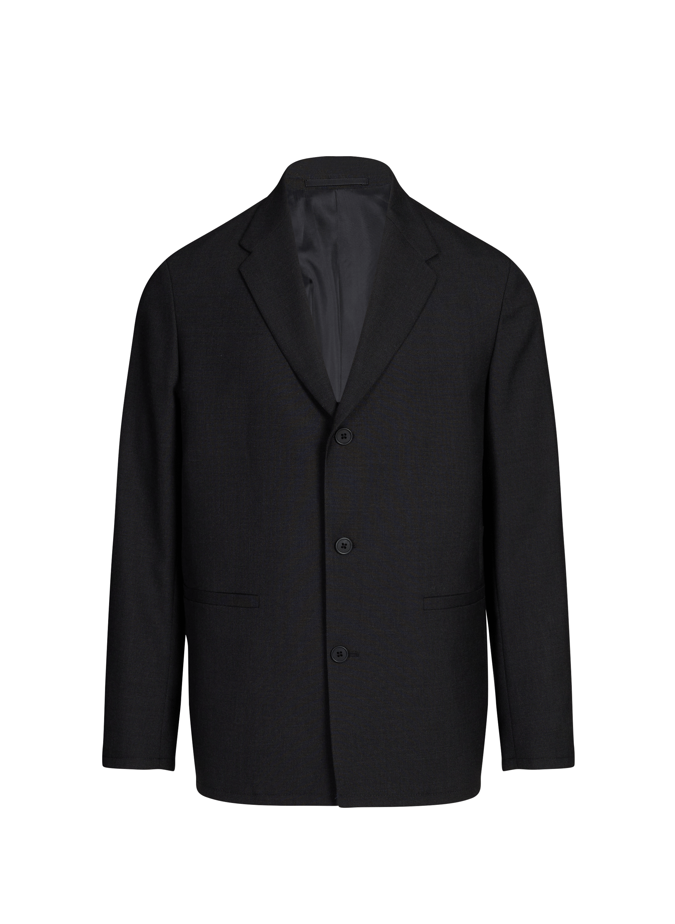 Straight wool suit jacket in iso SAISON 1865 Grey