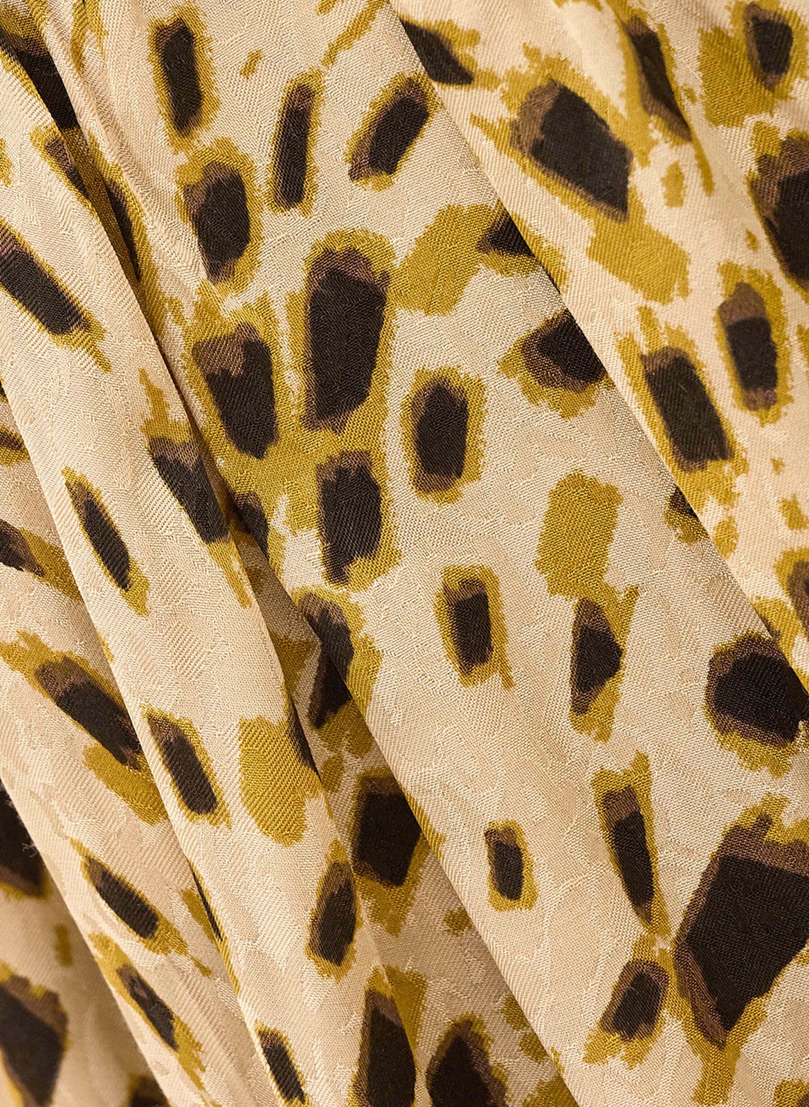 Gedrukte blouse met opstaande kraag BA&SH Beige