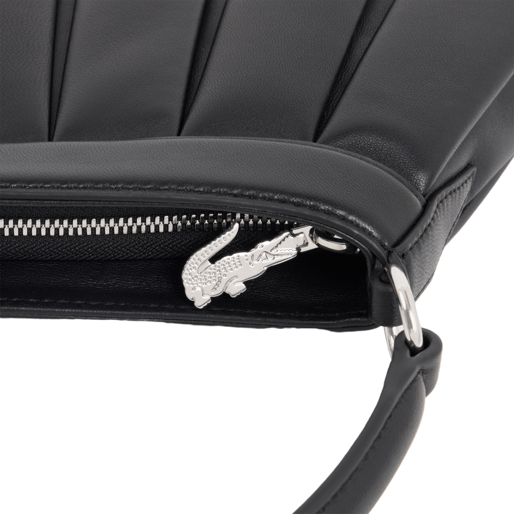 Handtasche H Lenglen aus Leder LACOSTE Schwarz