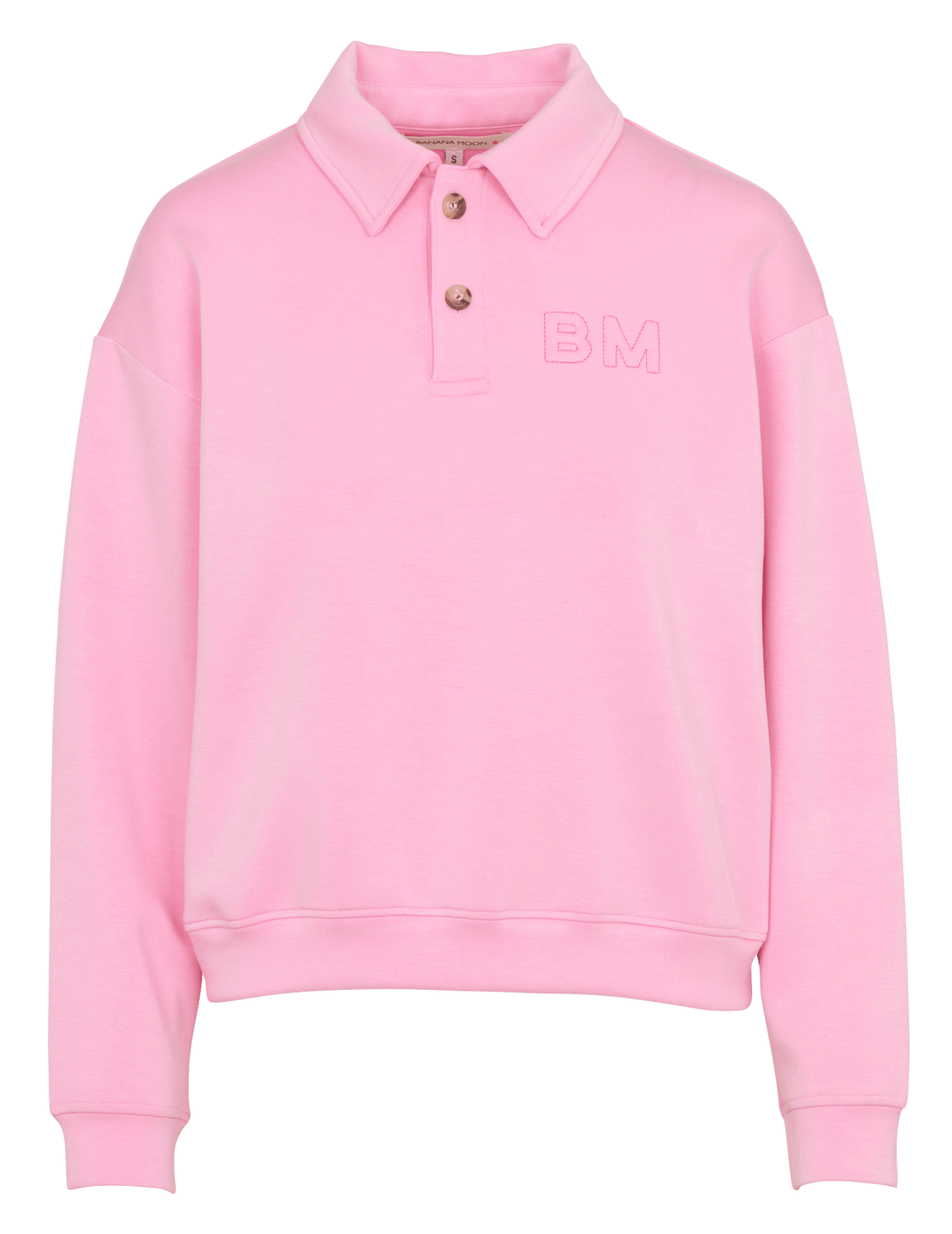 Classic straight-cut sweatshirt BANANA MOON Pink