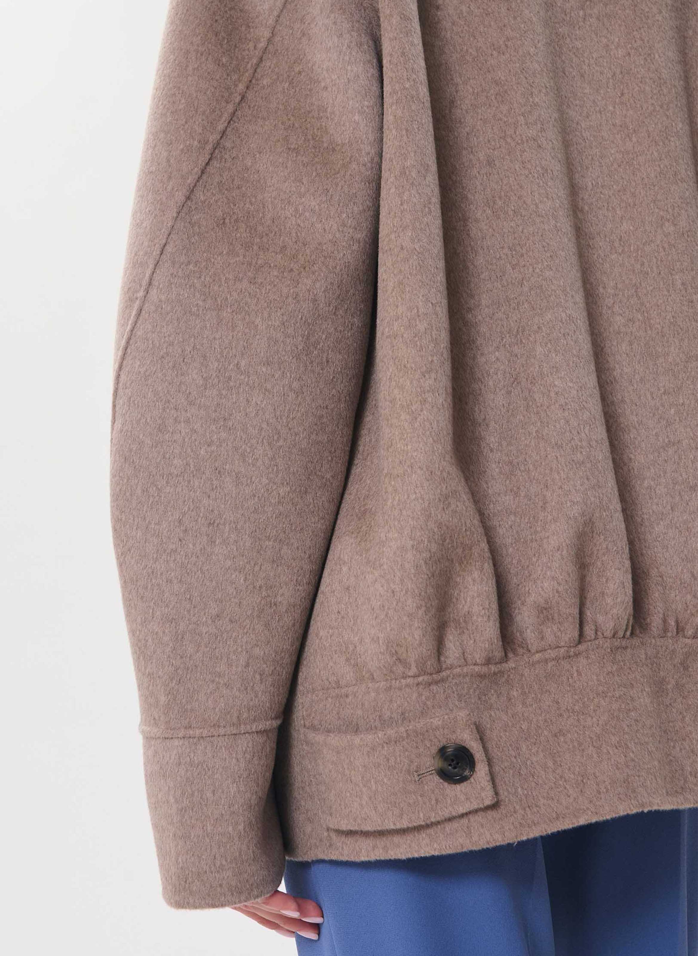 Manteau ample en laine mélangée TARA JARMON Marron