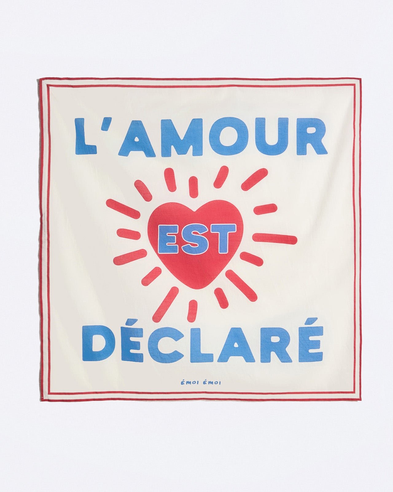 The "Love Is Declared" Bandana EMOI EMOI White