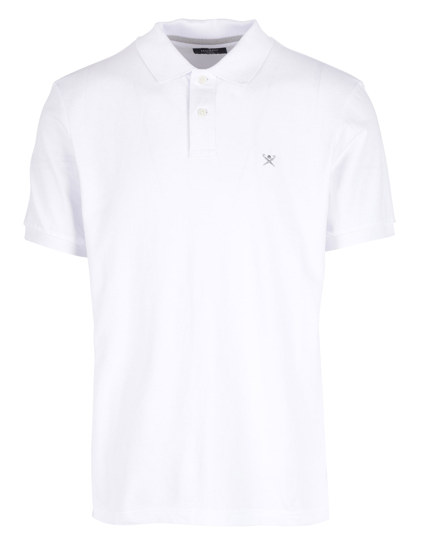 Polo slim fit in cotone piqué HACKETT Bianco