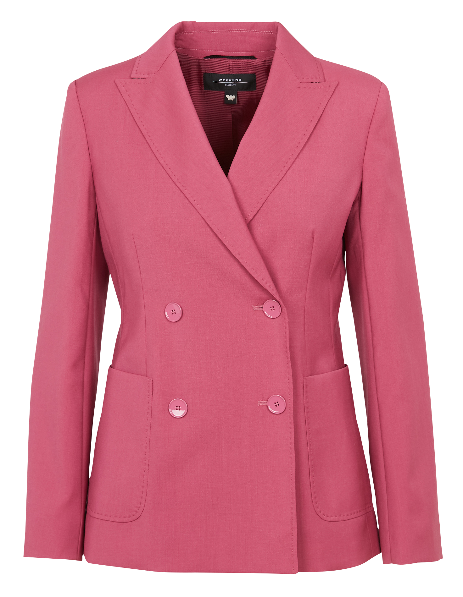Blazer droit col tailleur en laine  MAX MARA WEEK END Rose