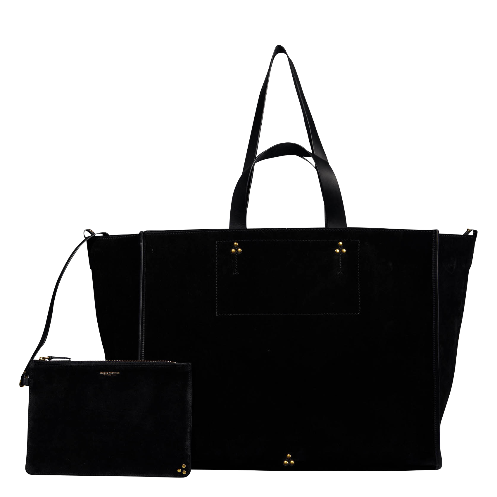 Suede tote bag JEROME DREYFUSS Black