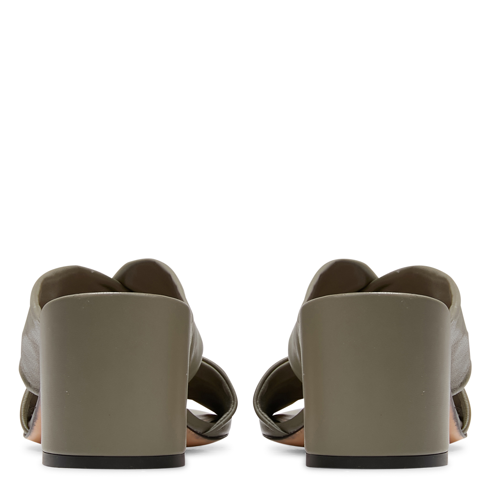 Mules à talon en cuir MI/MAI Vert